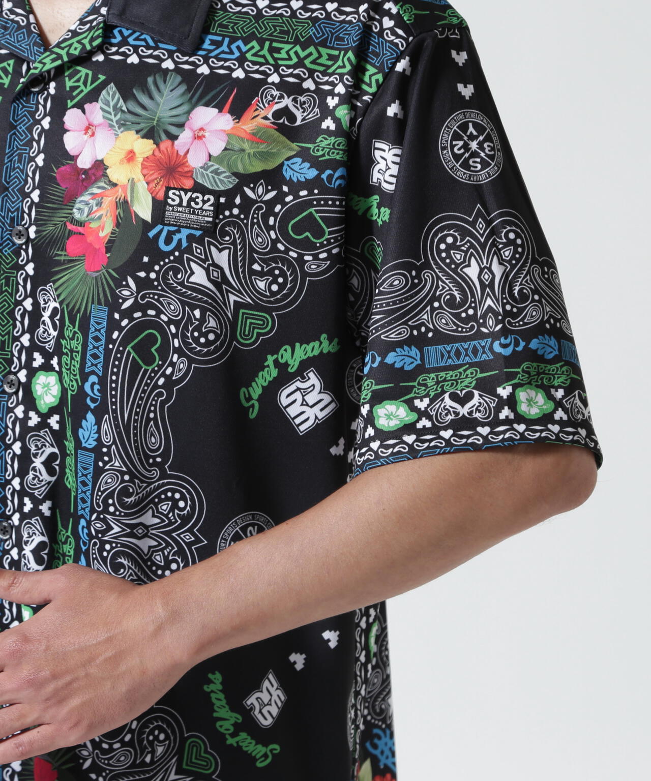 SY32 by SWEET YEARS/RESORT PAISLEY SHIRTS | ROYAL FLASH（ロイヤル