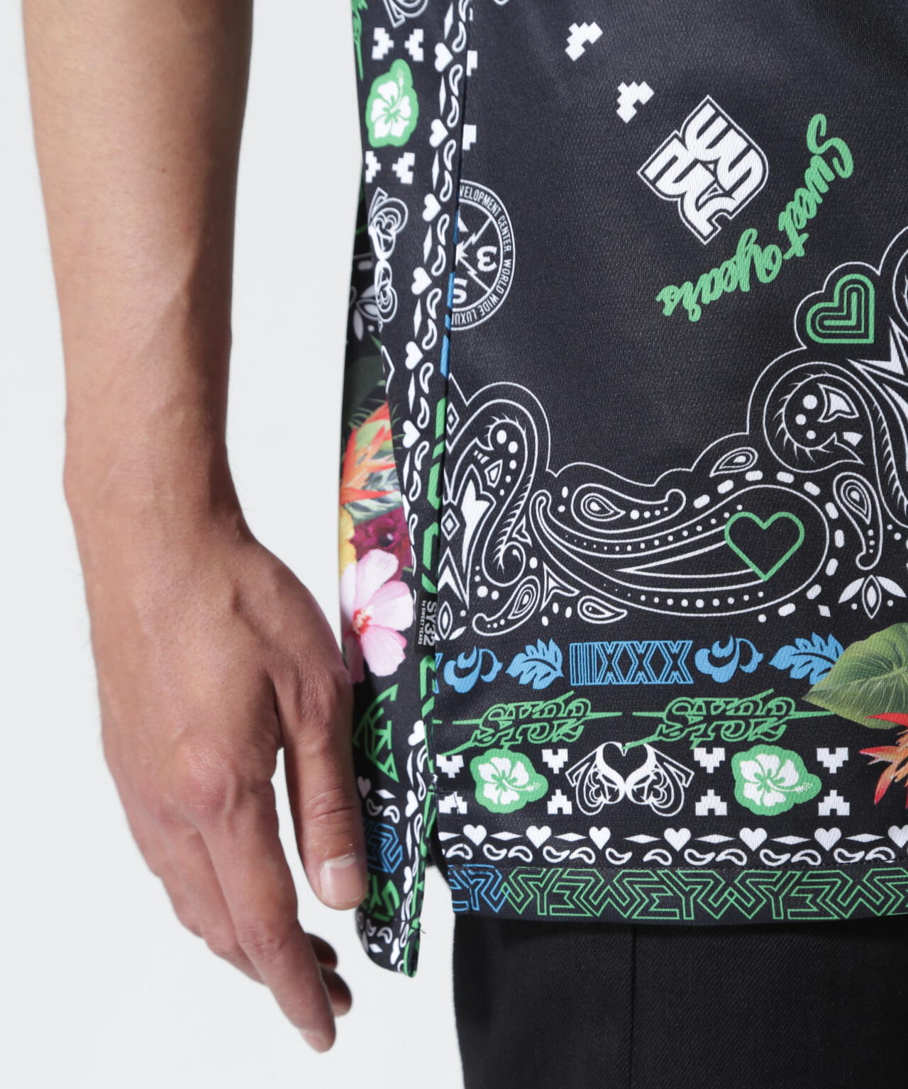 SY32 by SWEET YEARS/RESORT PAISLEY SHIRTS | ROYAL FLASH（ロイヤル