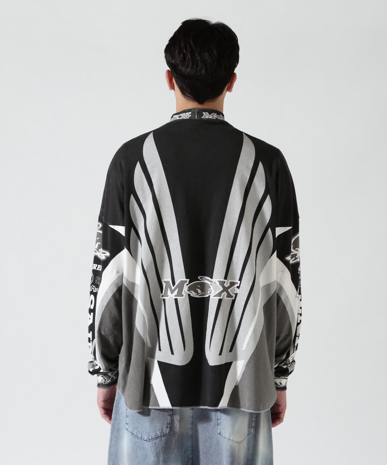 SAINT MICHAEL/セントマイケル/LS T-SHIRT/SAINT MX/BLACK | ROYAL