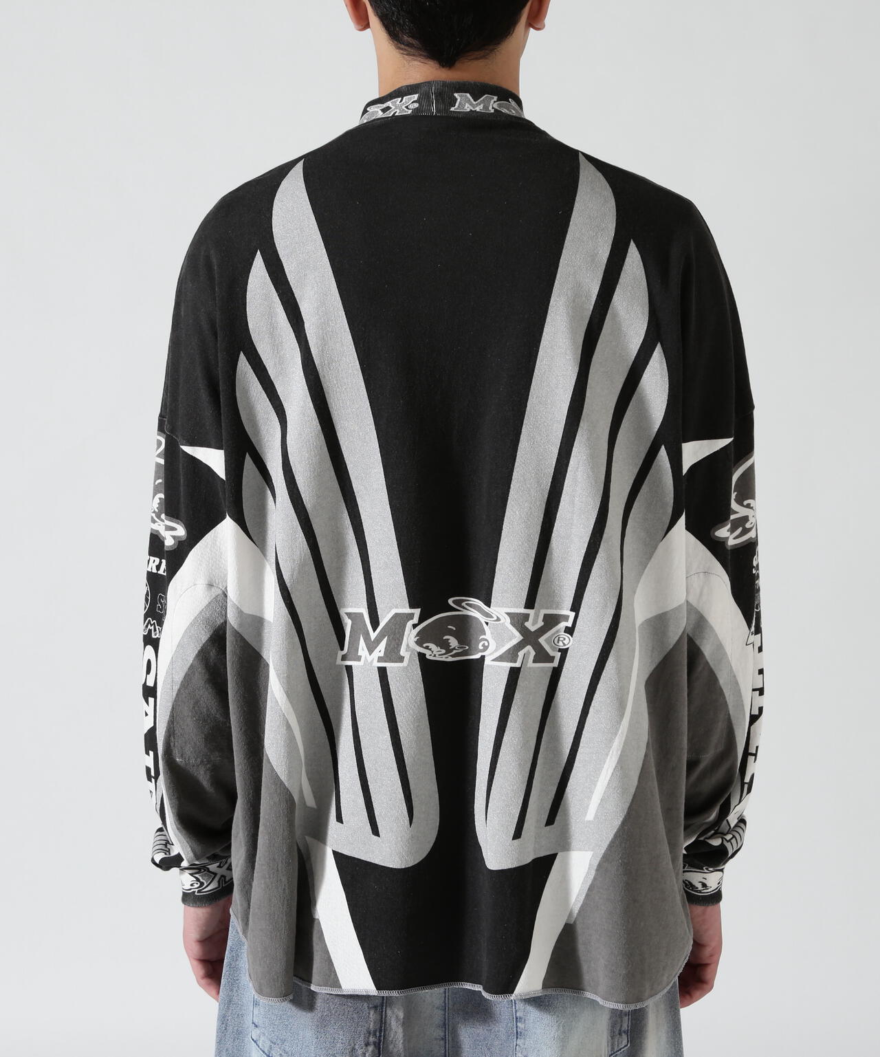 SAINT MICHAEL/セントマイケル/LS T-SHIRT/SAINT MX/BLACK | ROYAL