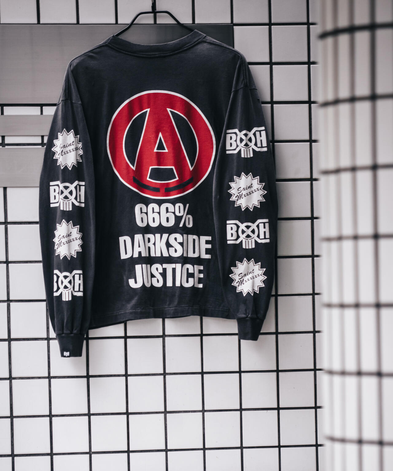 SAINT MICHAEL/セントマイケル/BH_LS T-SHIRT/SAINTY HUNTER/BLK