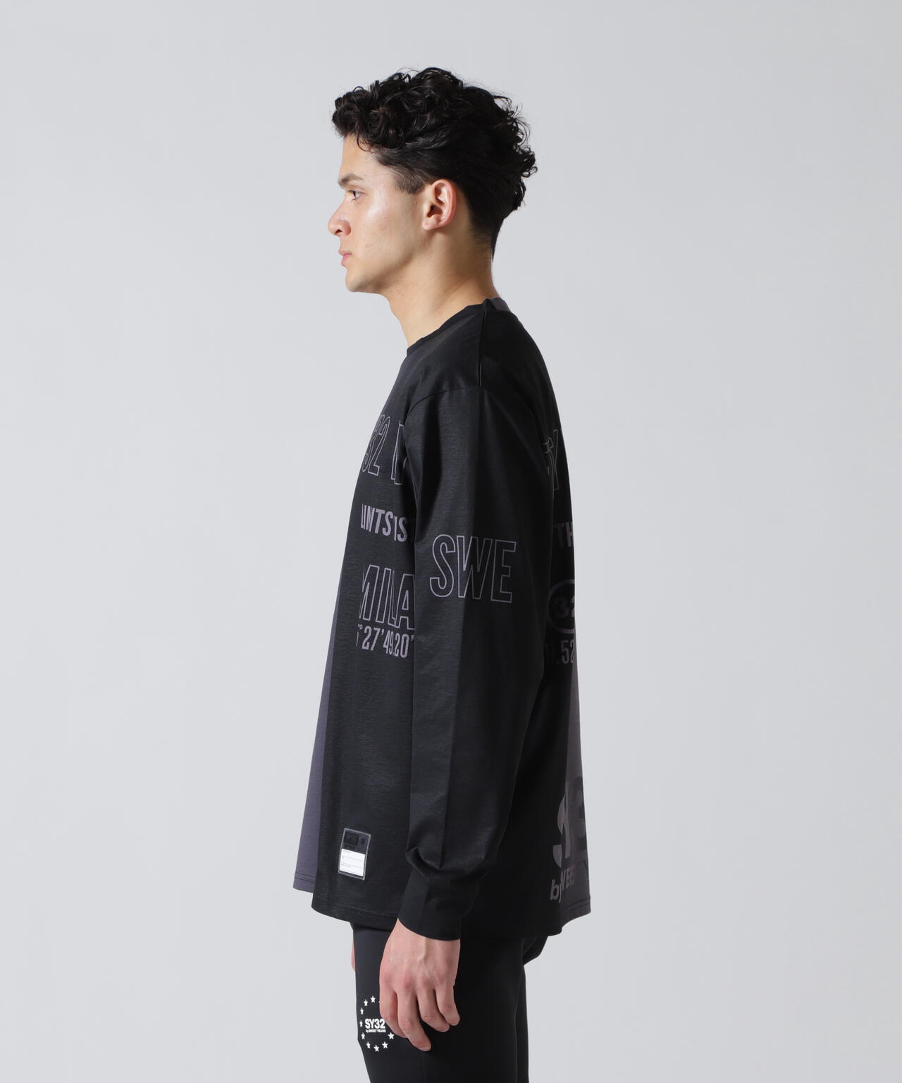 SY32 by SWEET YEARS/エスワイサーティトゥ バイ スィートイヤーズ/GRADATION LOGO L/S TEE