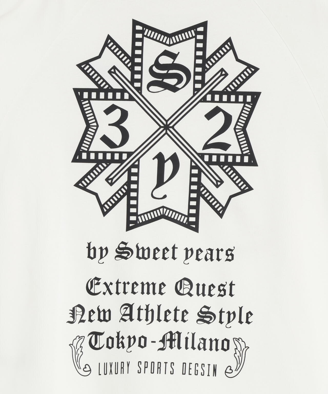 SY32 by SWEET YEARS/エスワイサーティトゥ バイ スィートイヤーズ/RAGLAN SLEEVE CROSS L/S TE