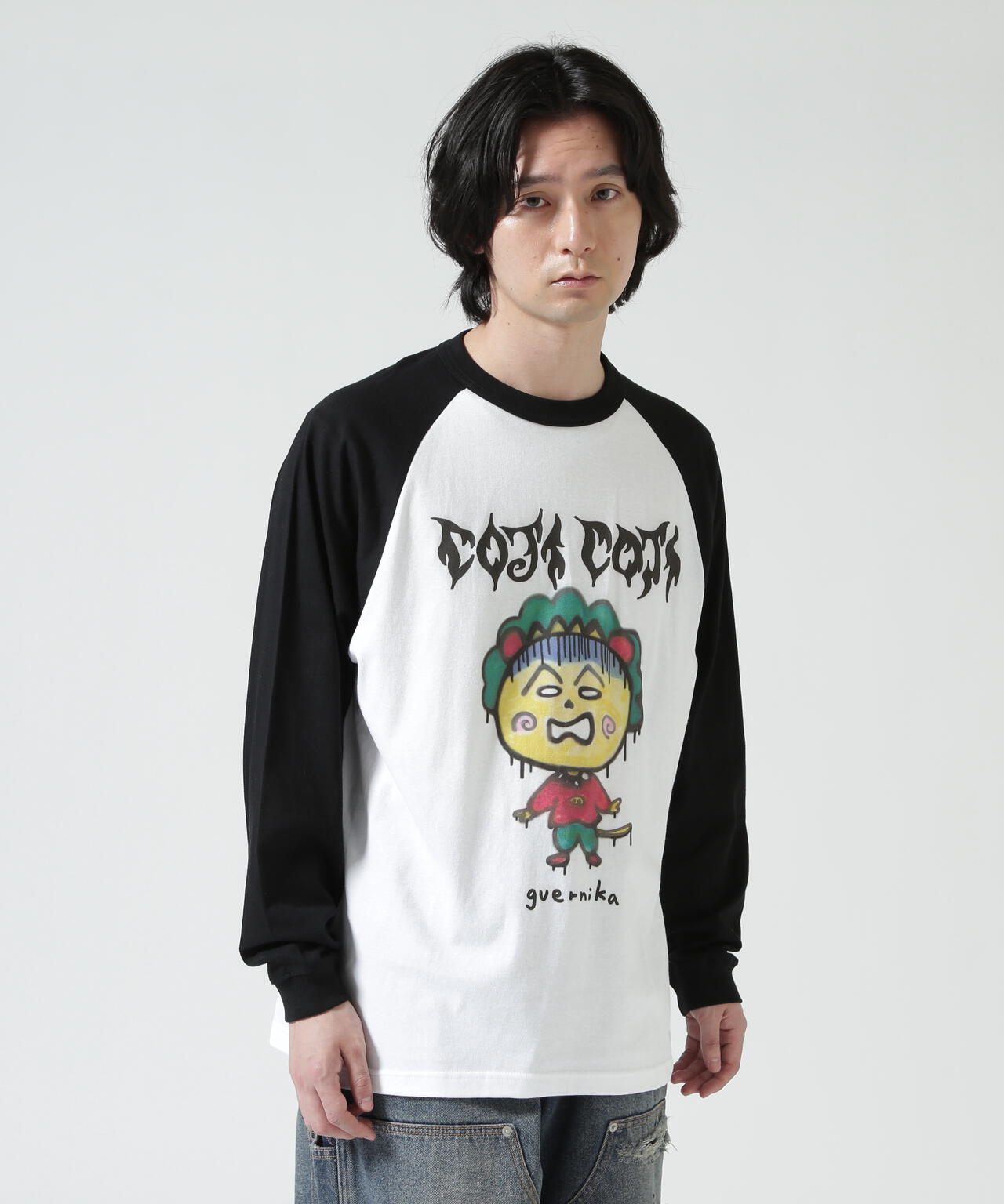 guernika/ゲルニカ/Drooping COJI-COJI Raglan Sleeve T-Shirt | ROYAL
