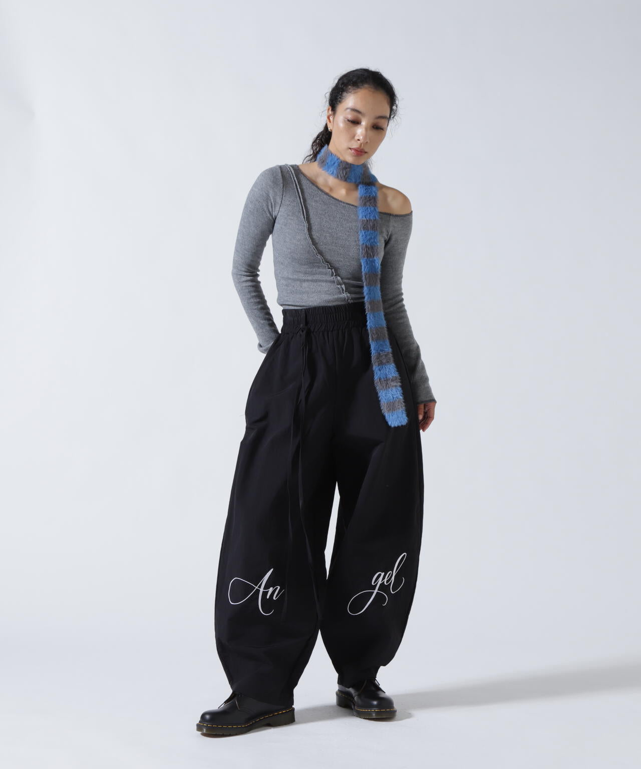 MITSUKI/ミツキ/切り替えワンショルダートップス