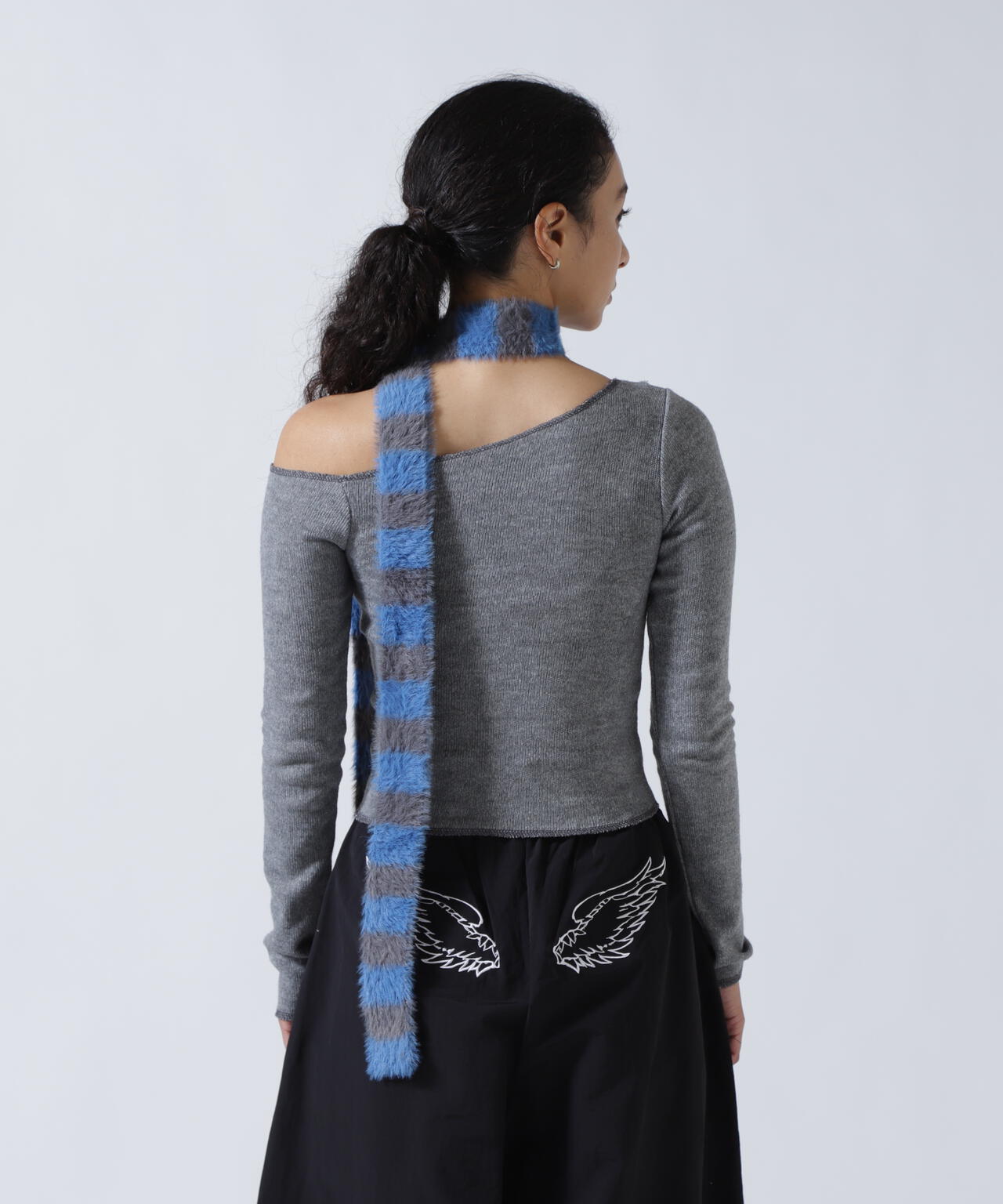 MITSUKI/ミツキ/切り替えワンショルダートップス