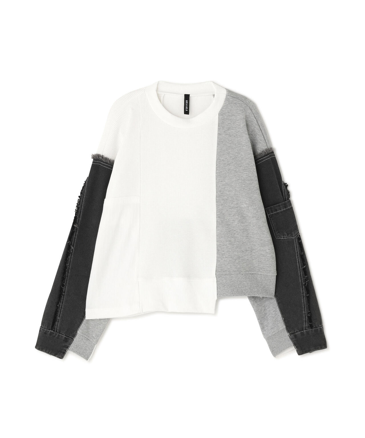AULA AILA/アウラアイラ/別注デニムコンビネーションプルオーバー