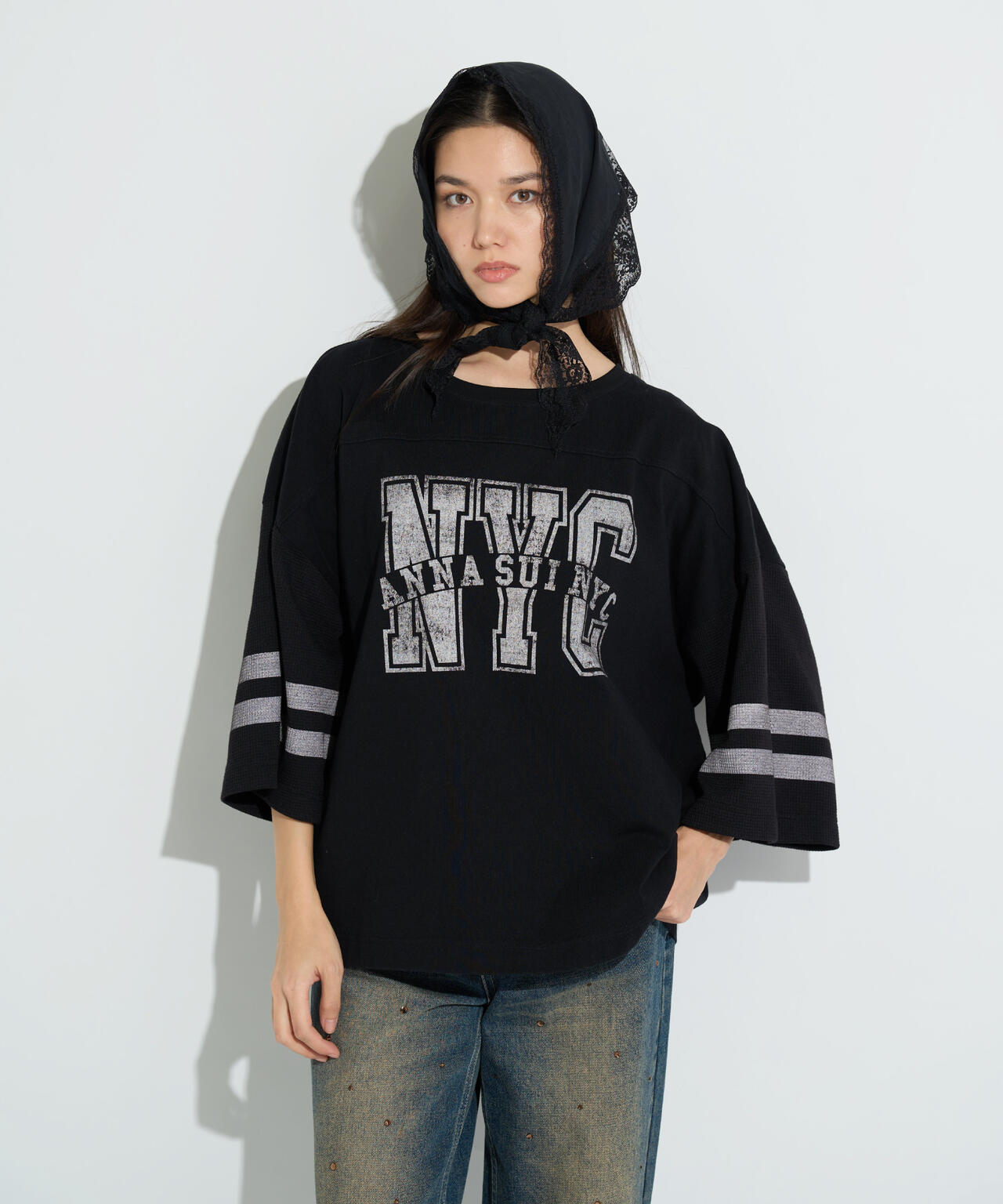 ANNA SUI NYC/アナ スイ エヌワイシー/ワッフルロングスリーブTシャツ