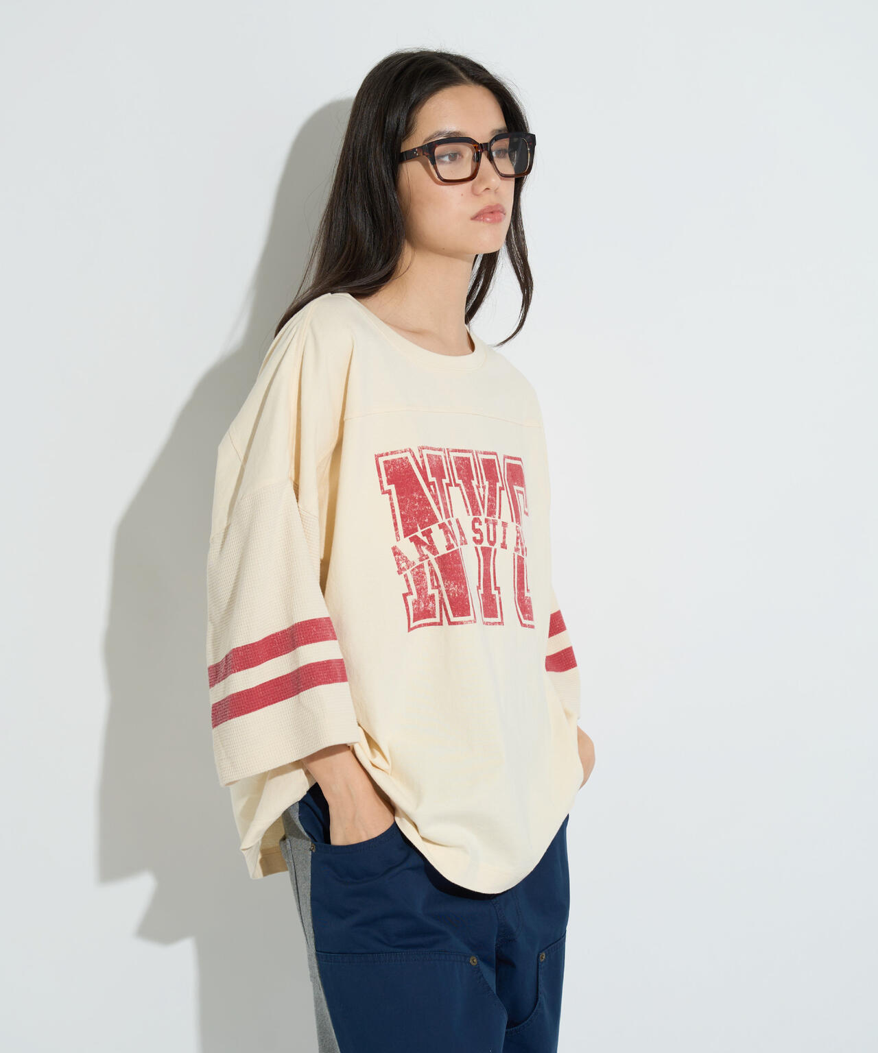 ANNA SUI NYC/アナ スイ エヌワイシー/ワッフルロングスリーブTシャツ