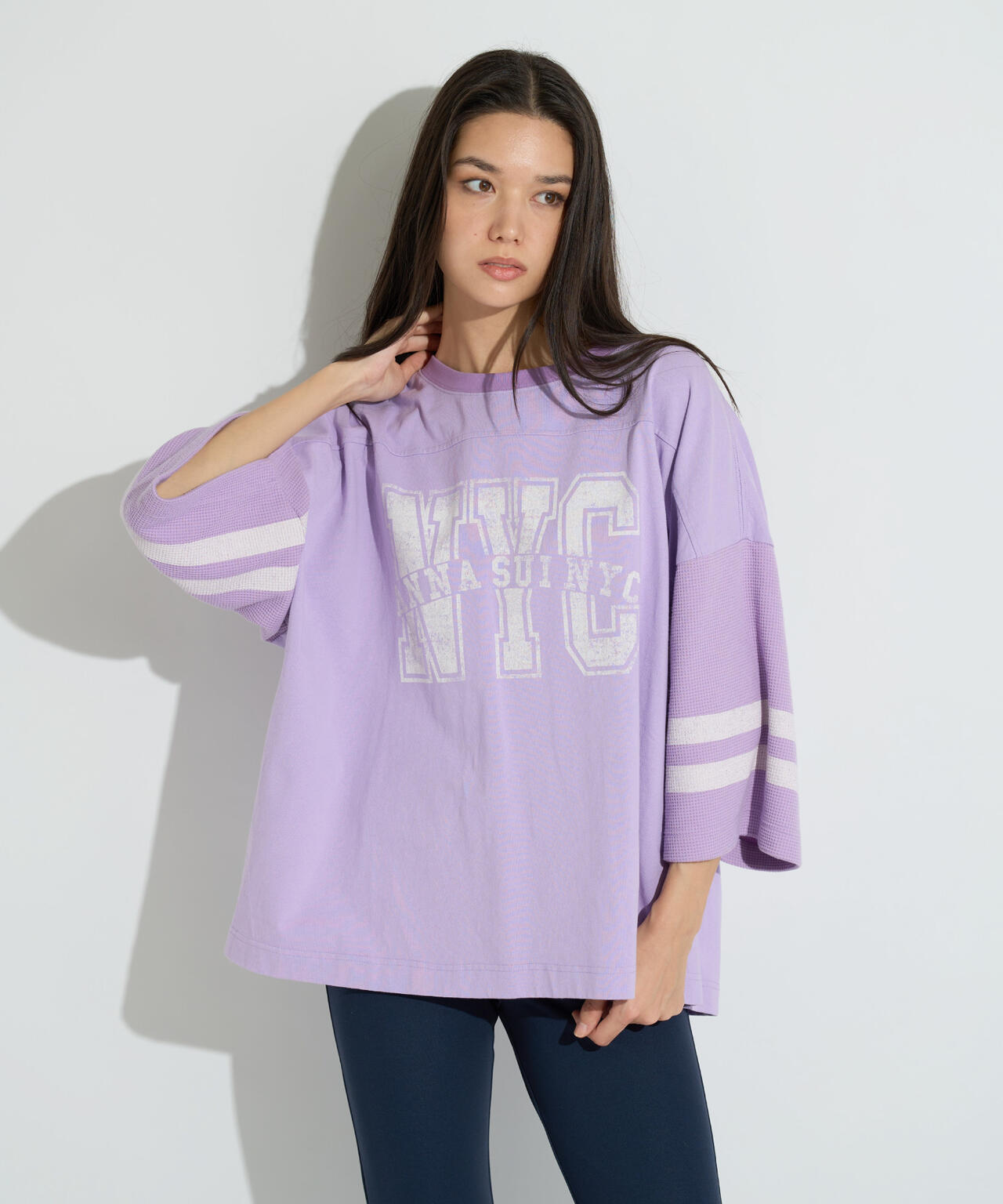 ANNA SUI NYC/アナ スイ エヌワイシー/ワッフルロングスリーブTシャツ