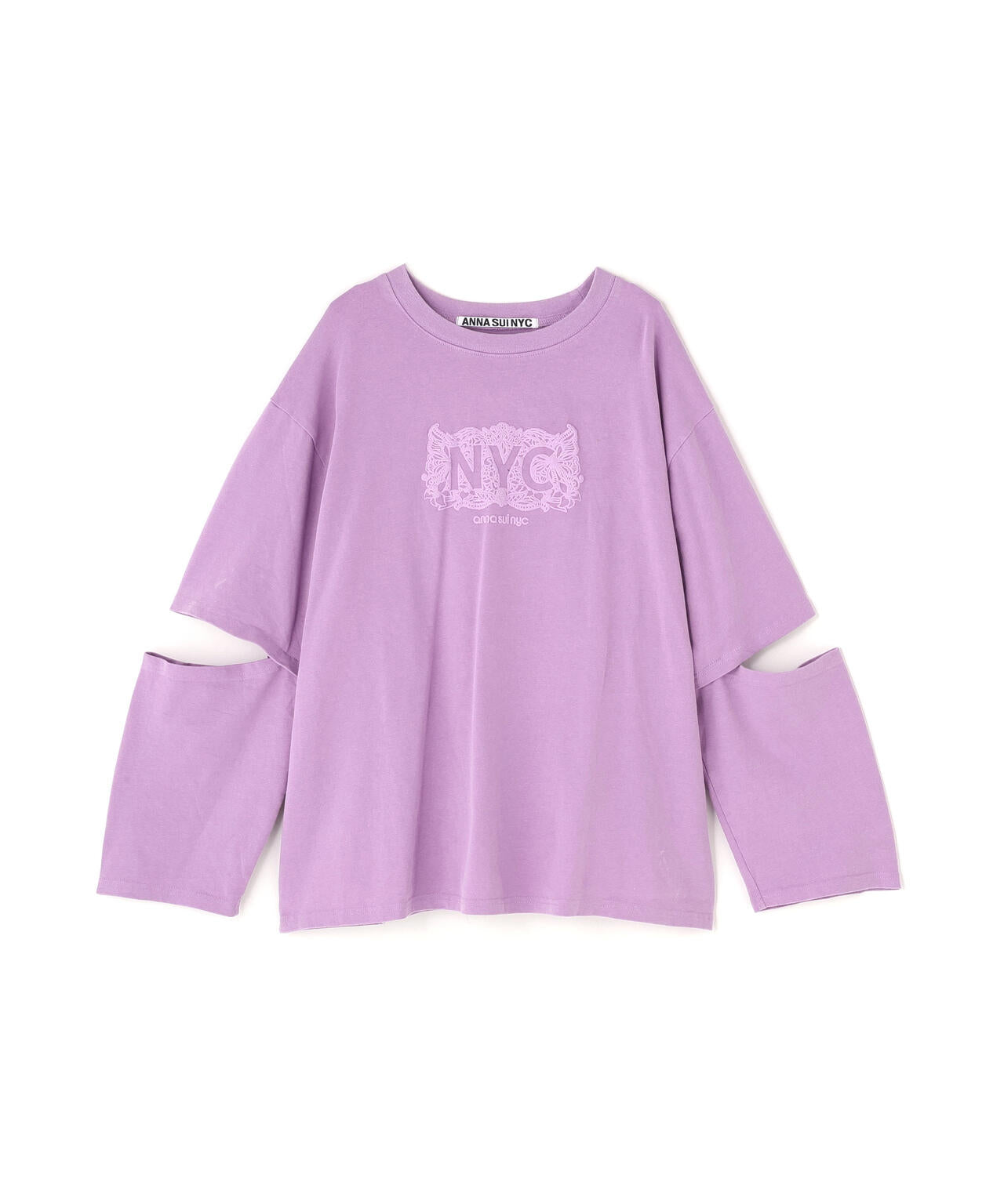 ANNA SUI NYC/アナ スイ エヌワイシー/スリーブスラッシュロングTシャツ