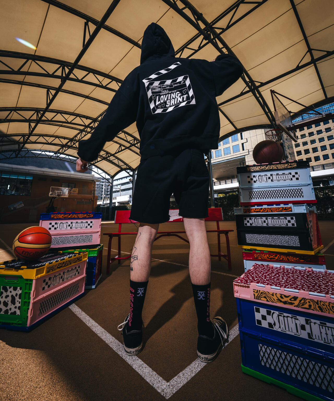 SAINT MICHAEL/セントマイケル/HOODIE/I LOVE SAINT/BLACK | ROYAL