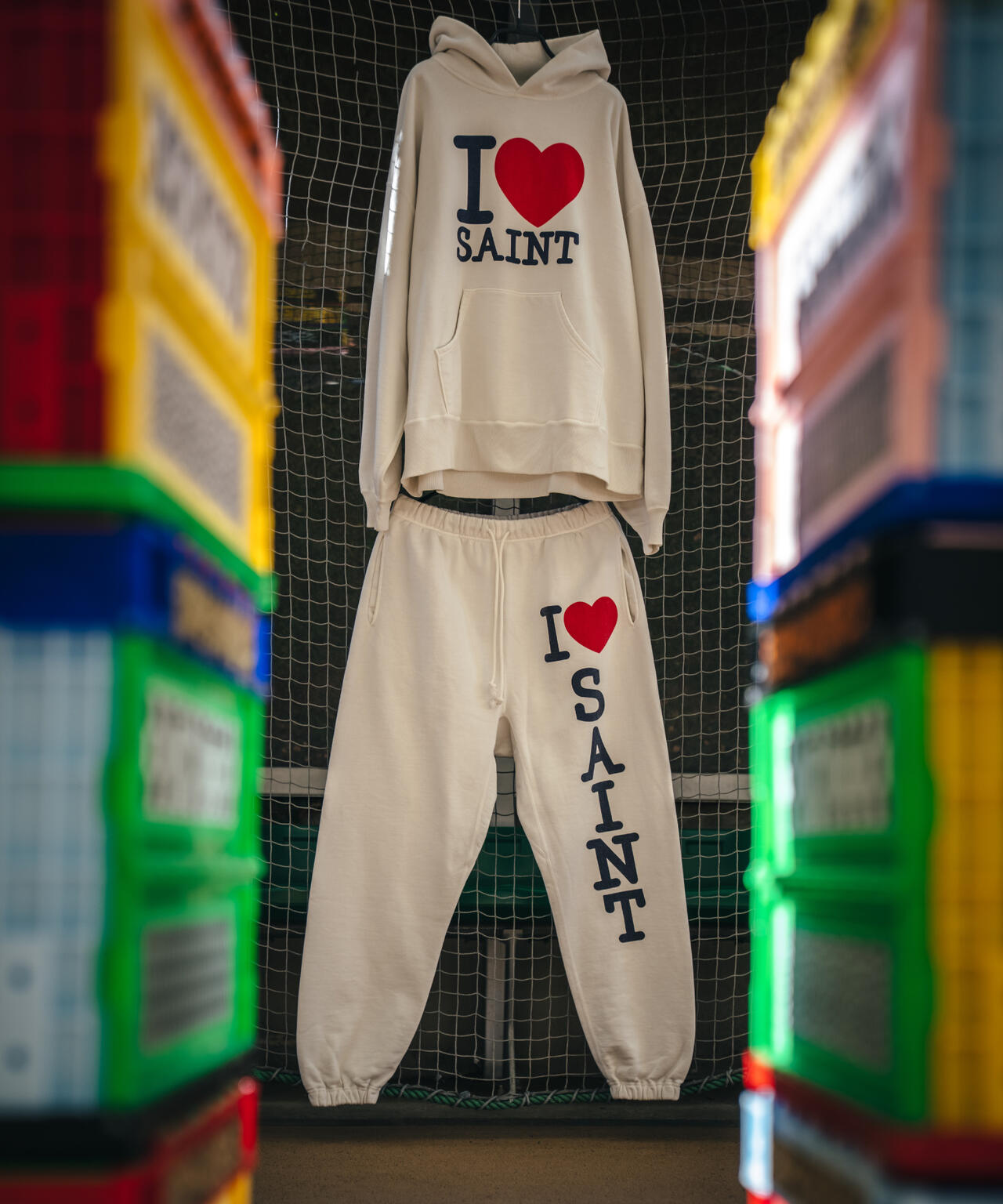 SAINT MICHAEL/セントマイケル/HOODIE/I LOVE SAINT/WHITE | ROYAL