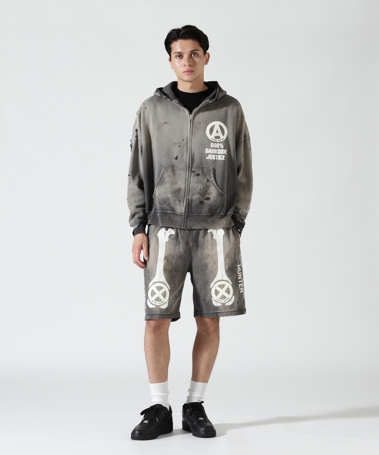 SAINT MICHAEL/セントマイケル/BH_ZIP HOODIE/SNT HUNTER/CHA | ROYAL