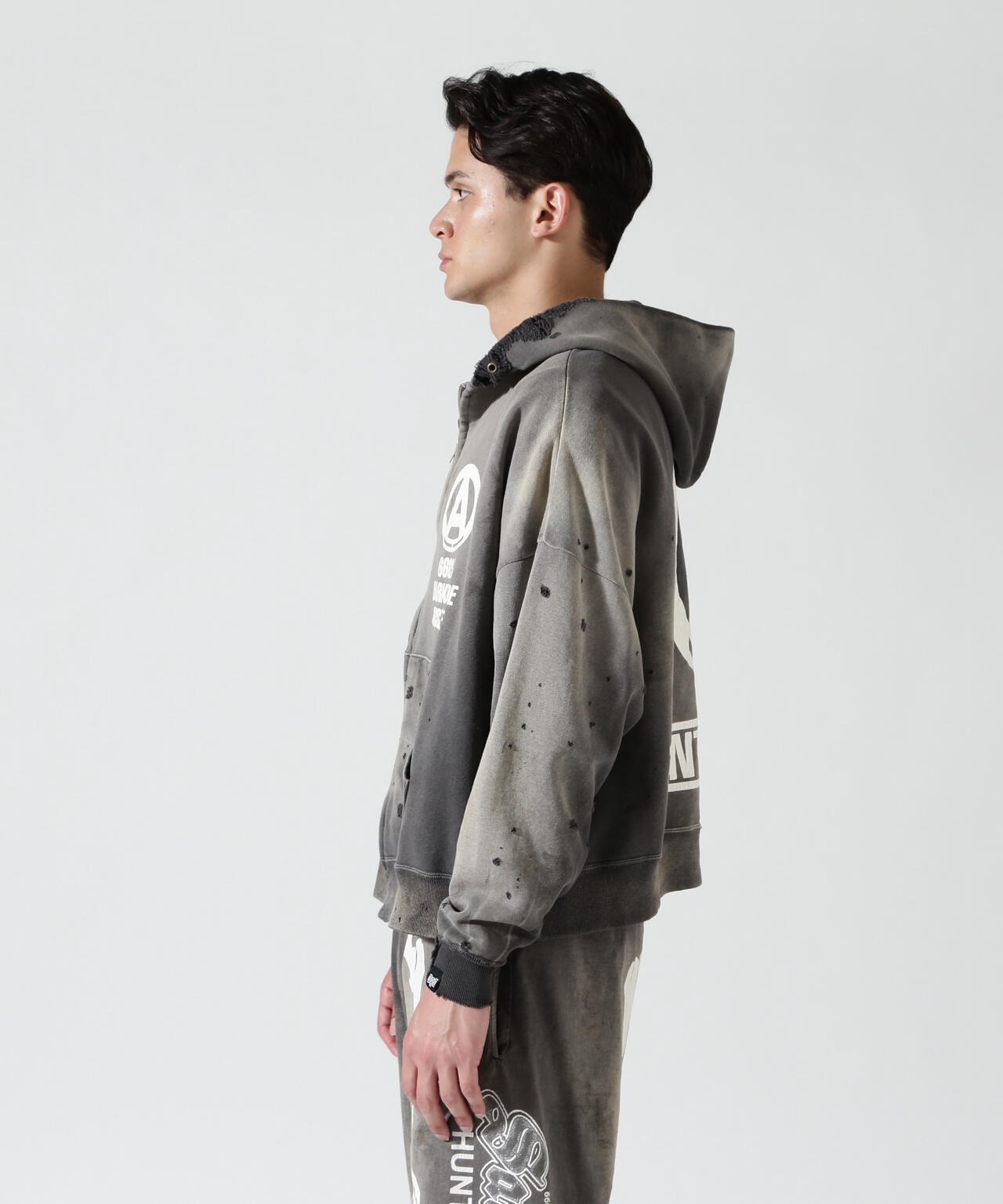 SAINT MICHAEL/セントマイケル/BH_ZIP HOODIE/SNT HUNTER/CHA | ROYAL