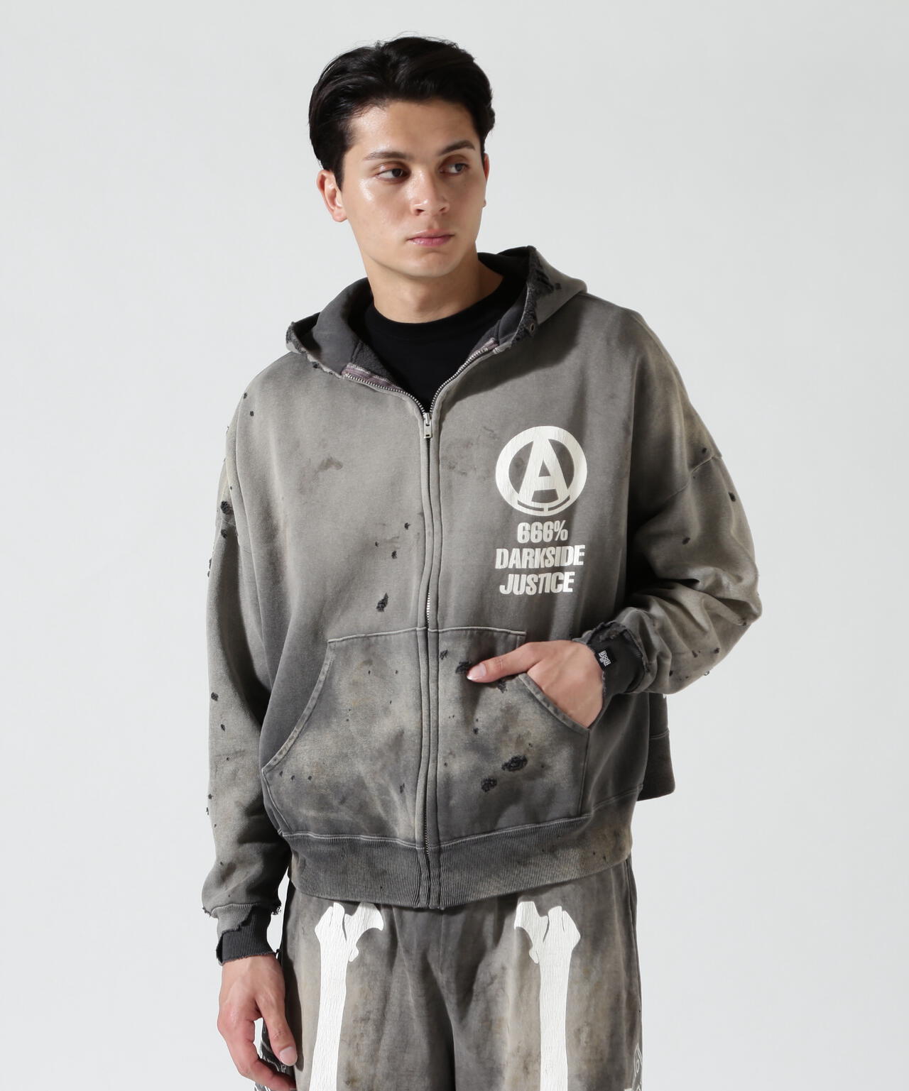 SAINT MICHAEL/セントマイケル/BH_ZIP HOODIE/SNT HUNTER/CHA | ROYAL