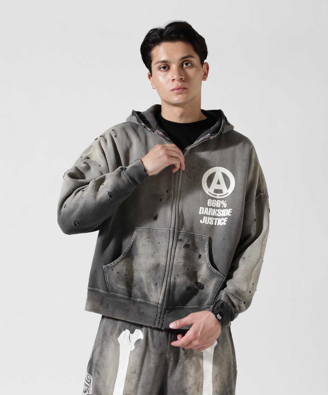 SAINT MICHAEL/セントマイケル/BH_ZIP HOODIE/SNT HUNTER/CHA | ROYAL