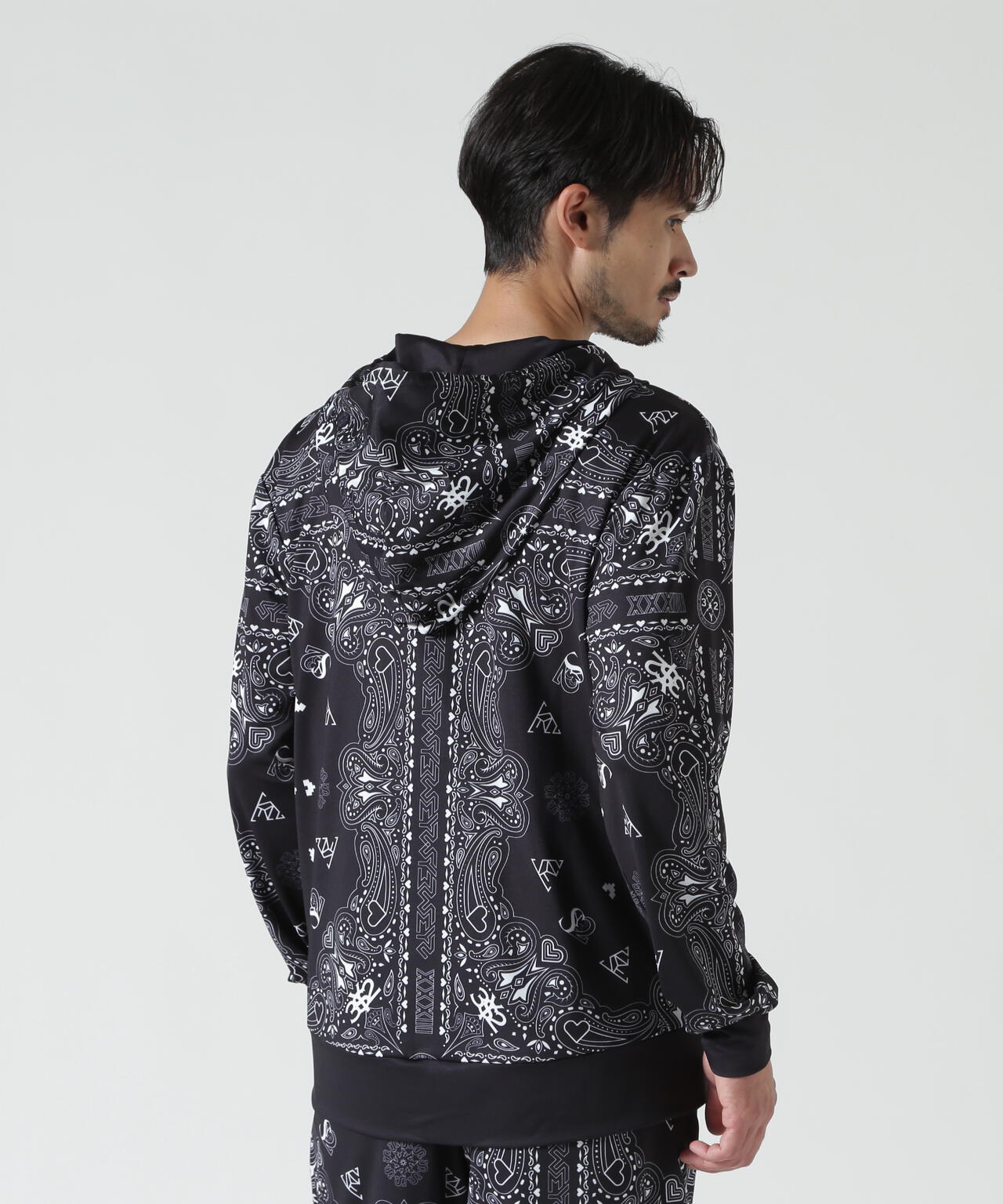 SY32 by SWEET YEARS /RASH GUARD GRAPHIC ZIP HD