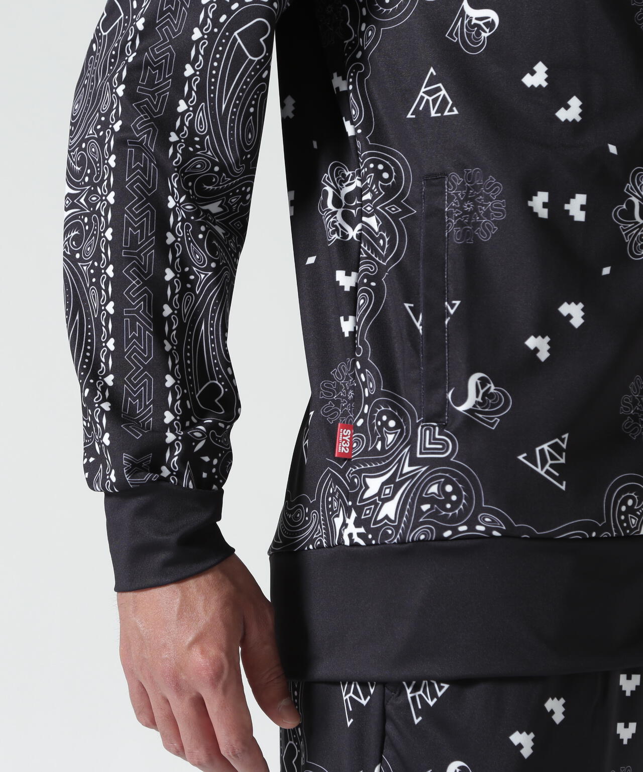 トップス SY SY32 by SWEET YEARS /RASH GUARD GRAPHIC ZIP HD | ROYAL FLASH