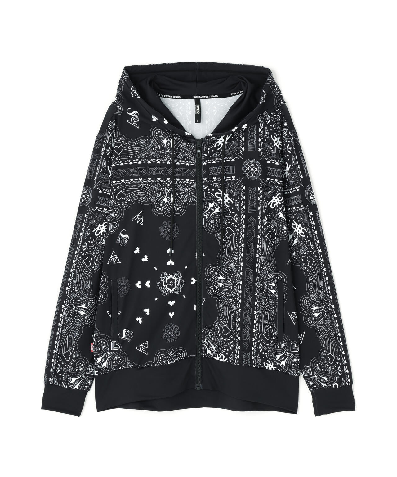 SY32 by SWEET YEARS /RASH GUARD GRAPHIC ZIP HD