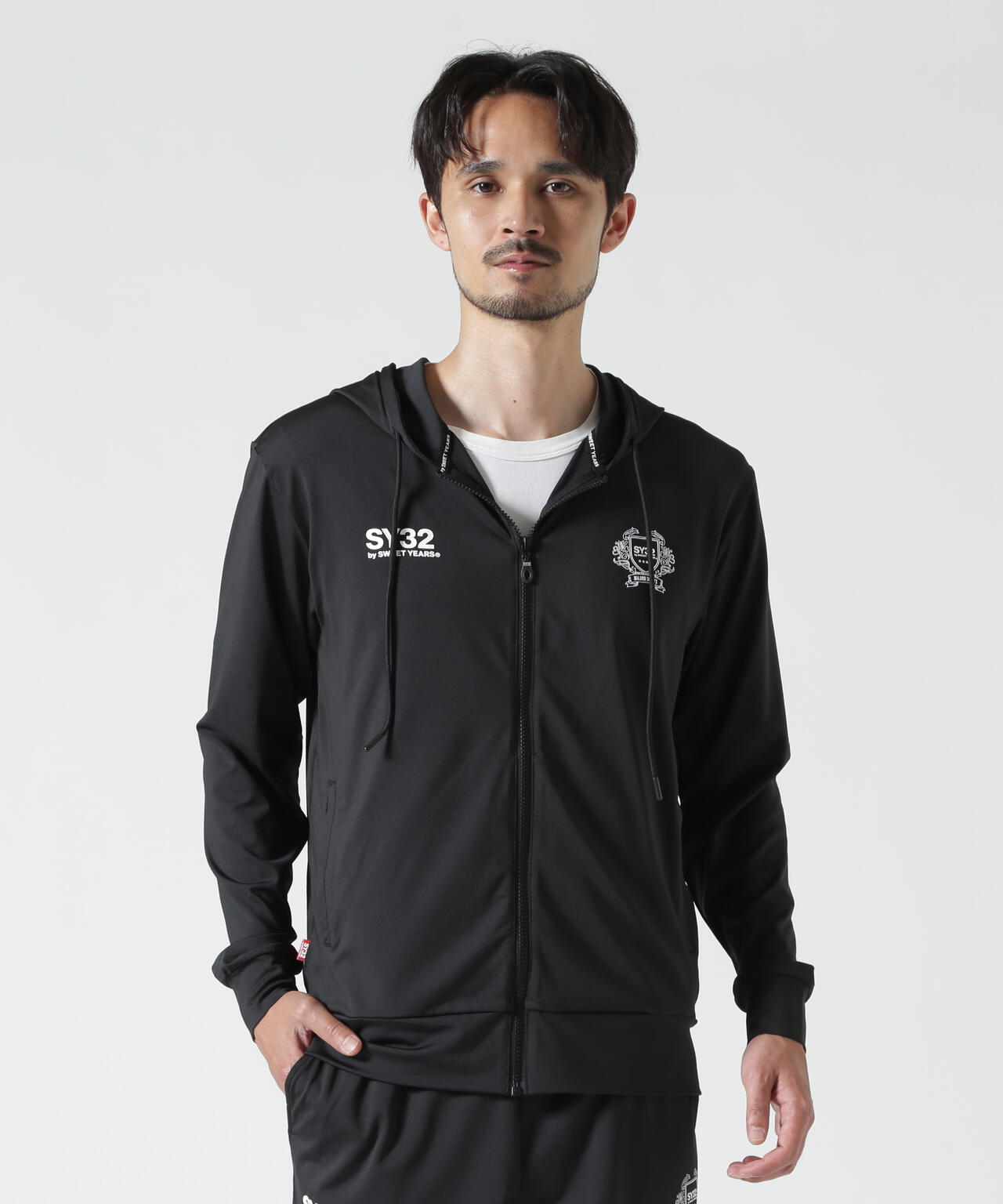 SY32 ブラック M ブルゾン SY32 by SWEET YEARS「DOLMAN SLEEVE MA-1」BLACK【エスワイサーティ
