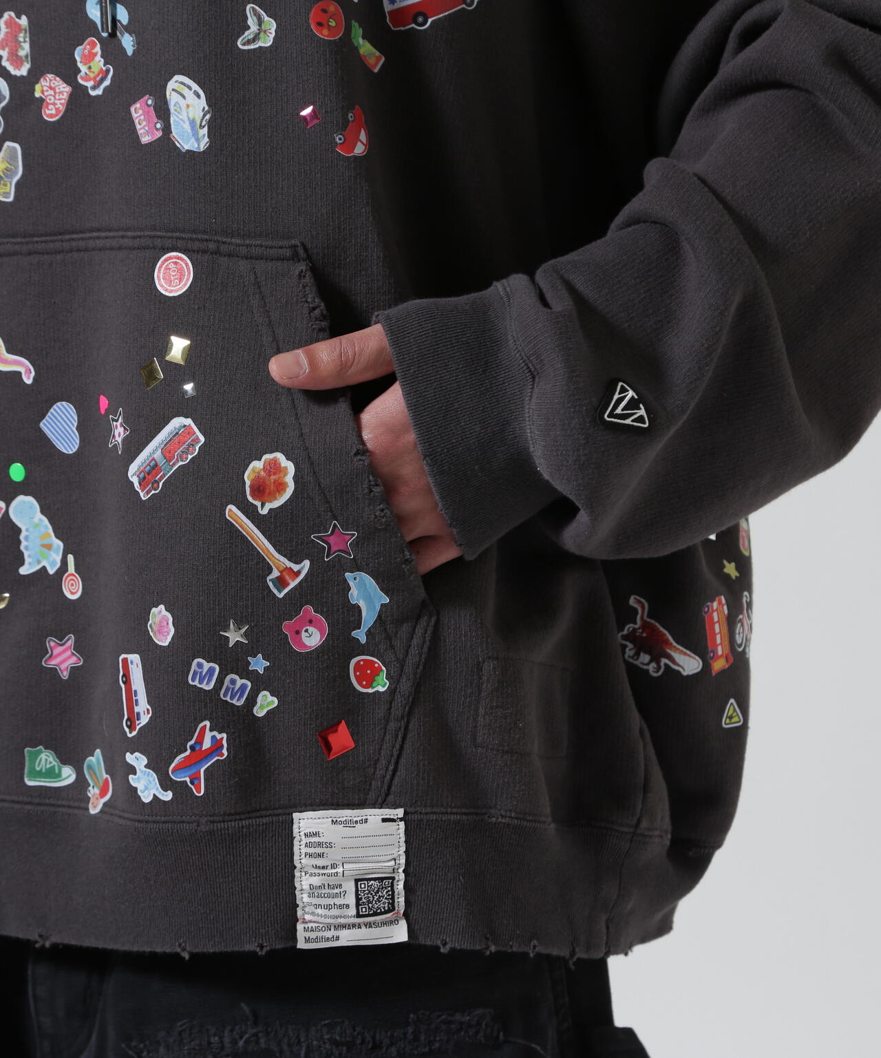 Maison MIHARA YASUHIRO/メゾン ミハラヤスヒロ/KIDS STICKER HOODIE