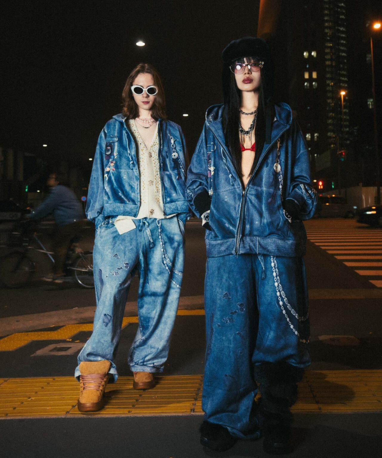 TALKING ABOUT THE ABSTRACTION/EX SWEAT ACC PARKA | ROYAL FLASH