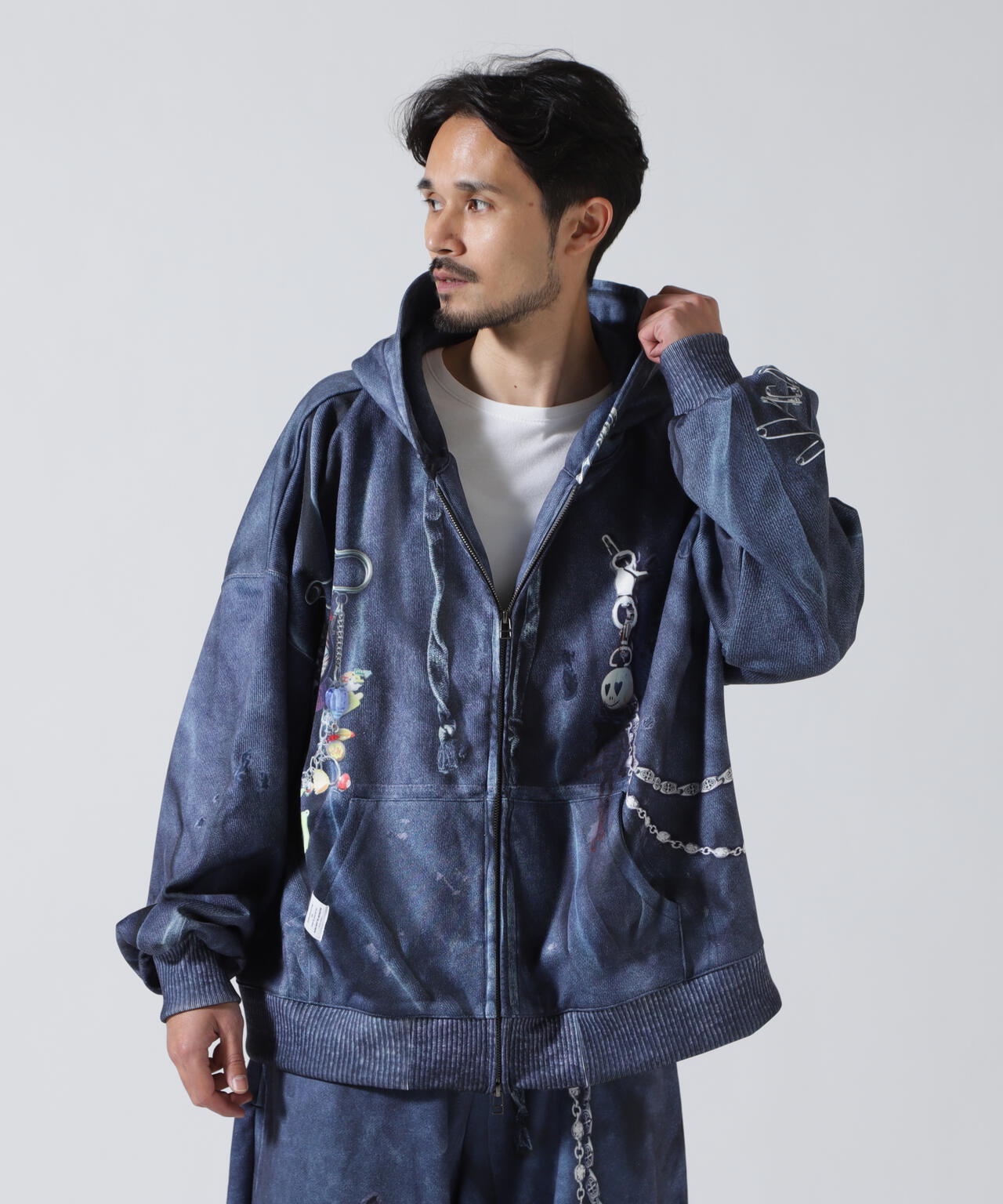 TALKING ABOUT THE ABSTRACTION/EX SWEAT ACC PARKA | ROYAL FLASH