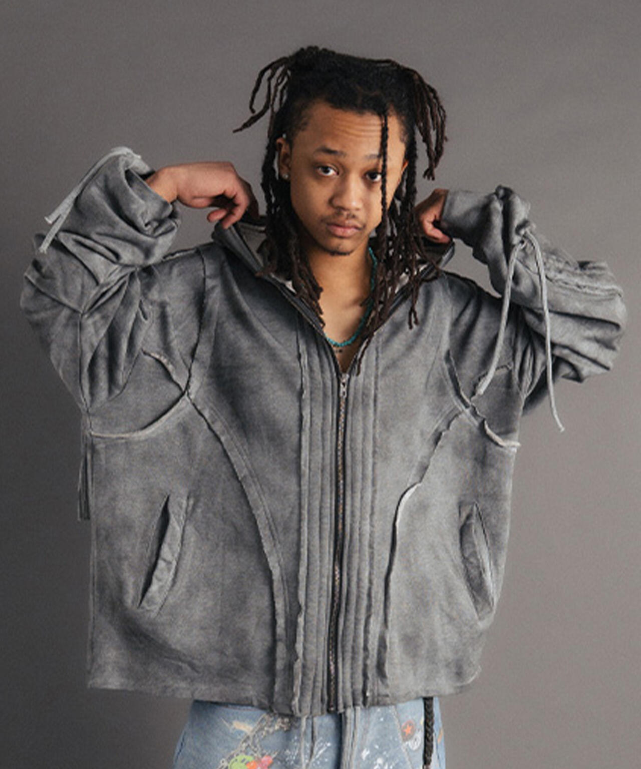 m*o様 R リサイクルポリエステルフーディ Reol DOODLE ZIP HOODIE - CC – Reol ONLINE SHOP