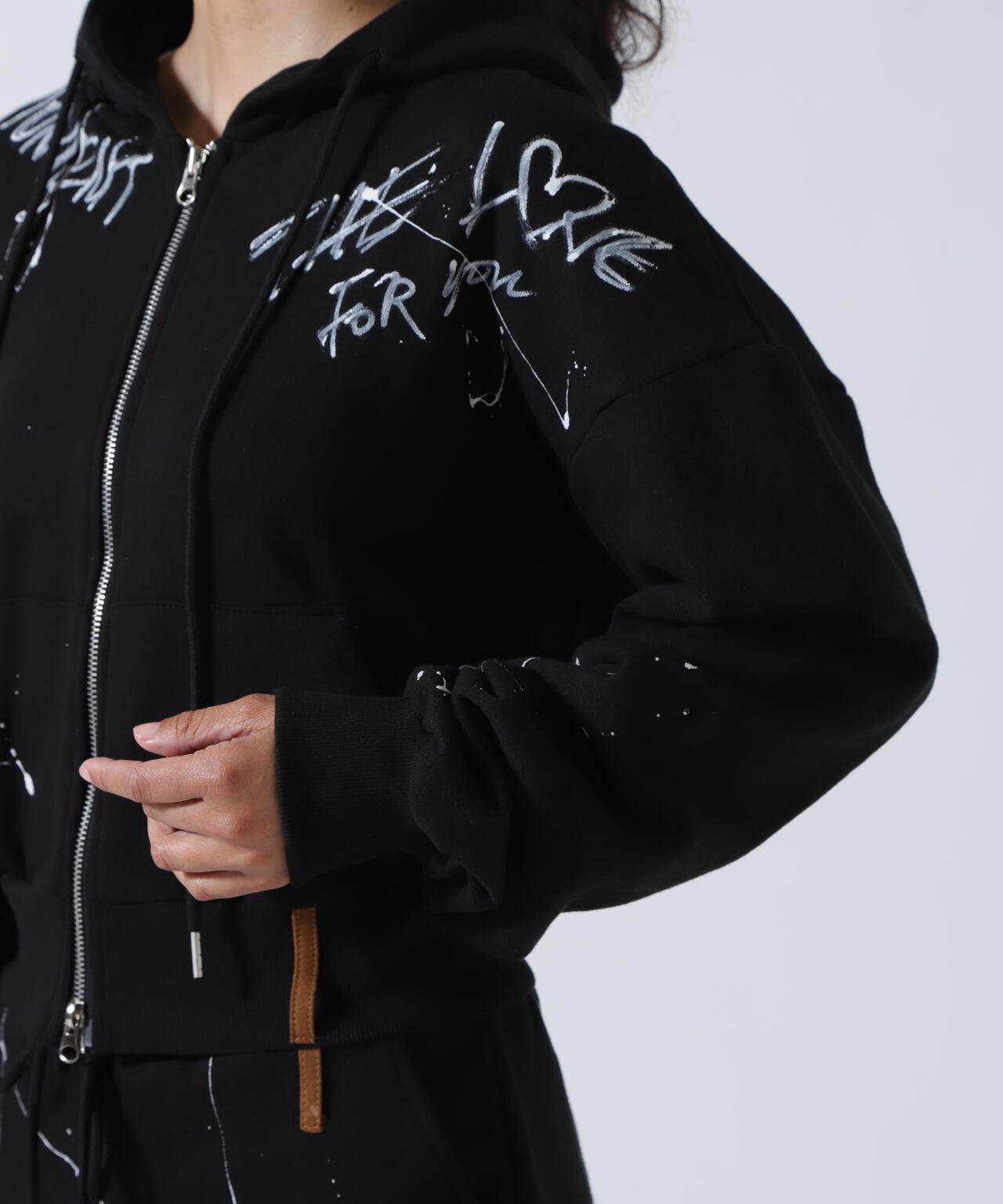 MITSUKI/ミツキ/ペイントフードジップアップパーカー | ROYAL FLASH