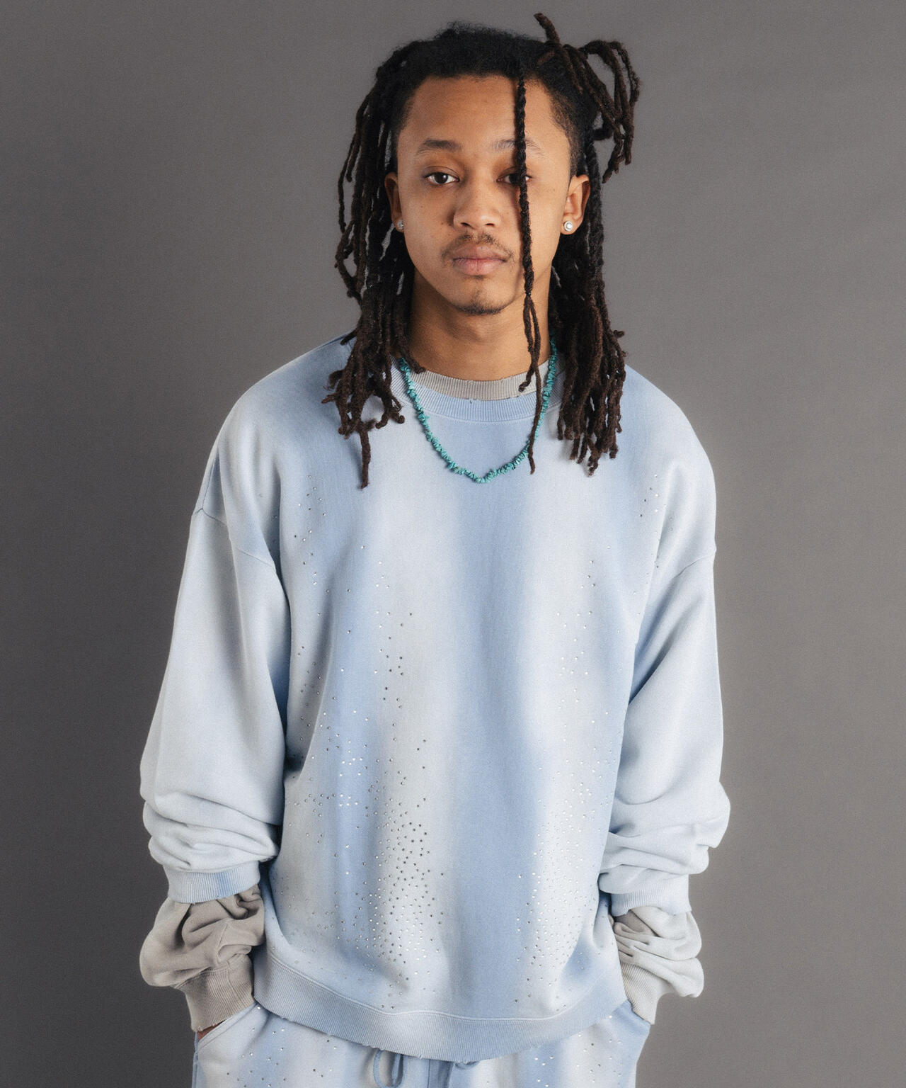 FR(13)NDS/フレンズ/STONE SW CREWNECK | ROYAL FLASH（ロイヤル