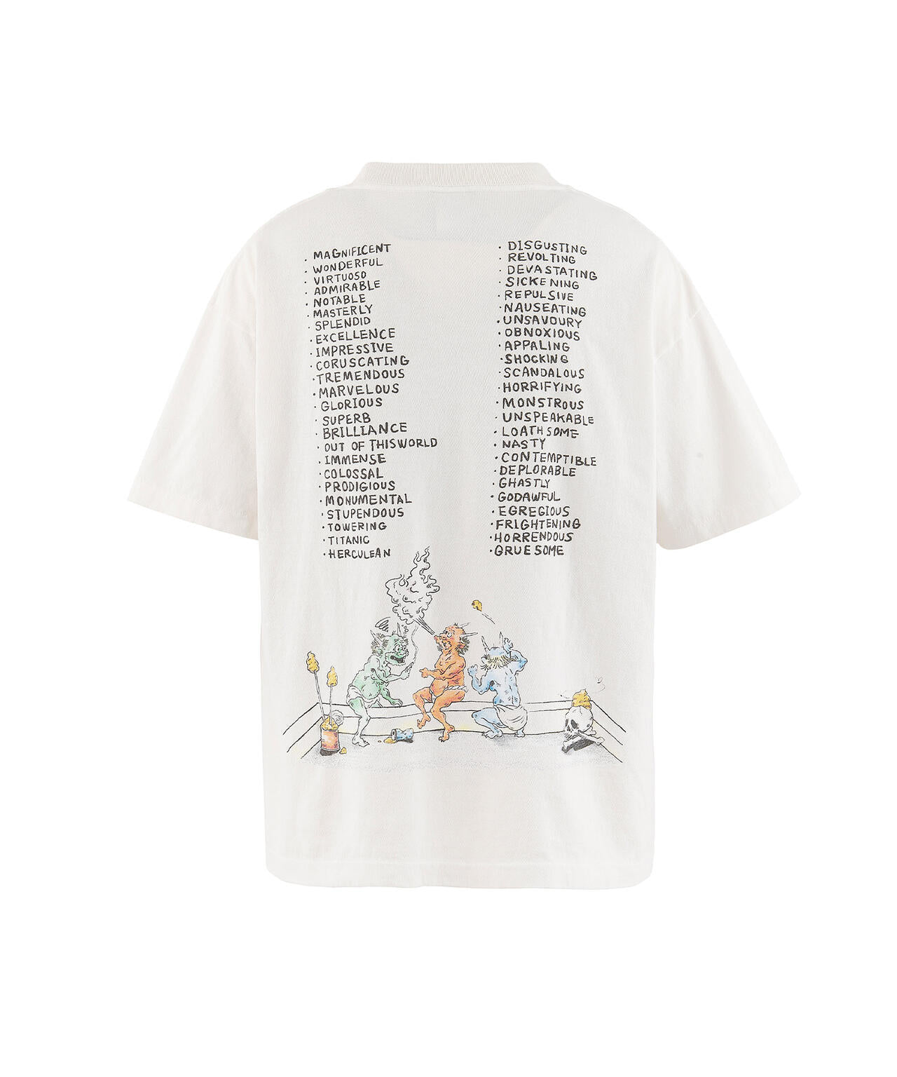 SAINT MICHAEL/セントマイケル/SS T-SHIRT/SAINT WET/WHITE | ROYAL