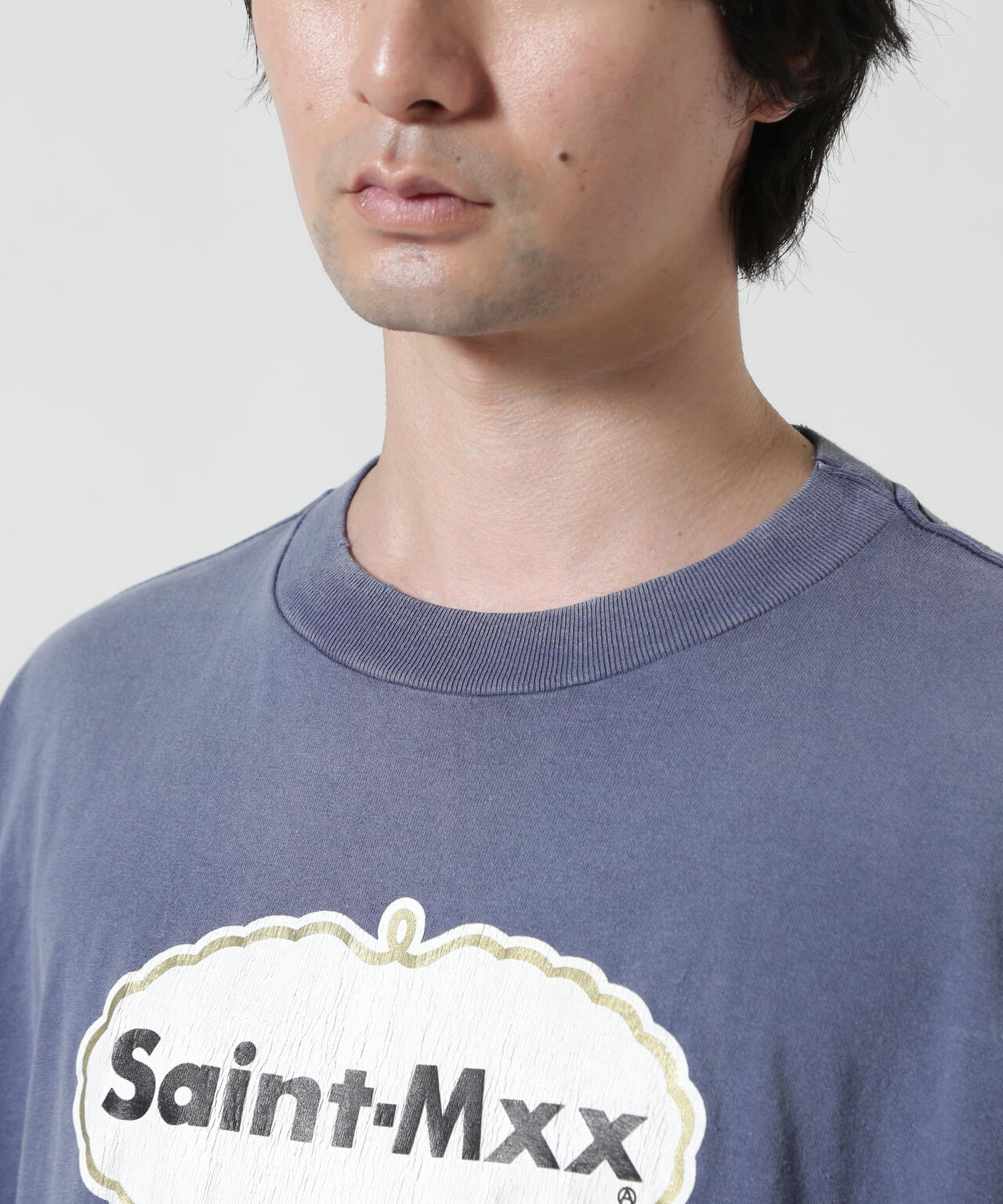 SAINT MICHAEL/セントマイケル/SS T-SHIRT/SAINT MXX/NAVY | ROYAL