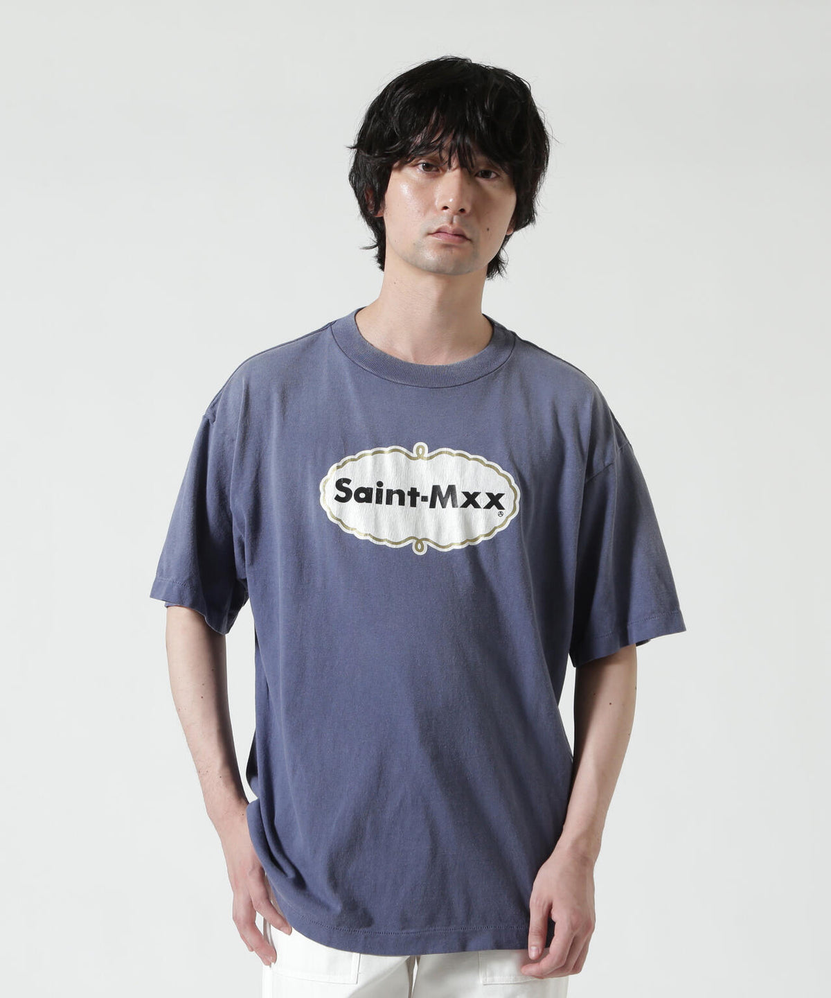SAINT MICHAEL/セントマイケル/SS T-SHIRT/SAINT MXX/NAVY | ROYAL 