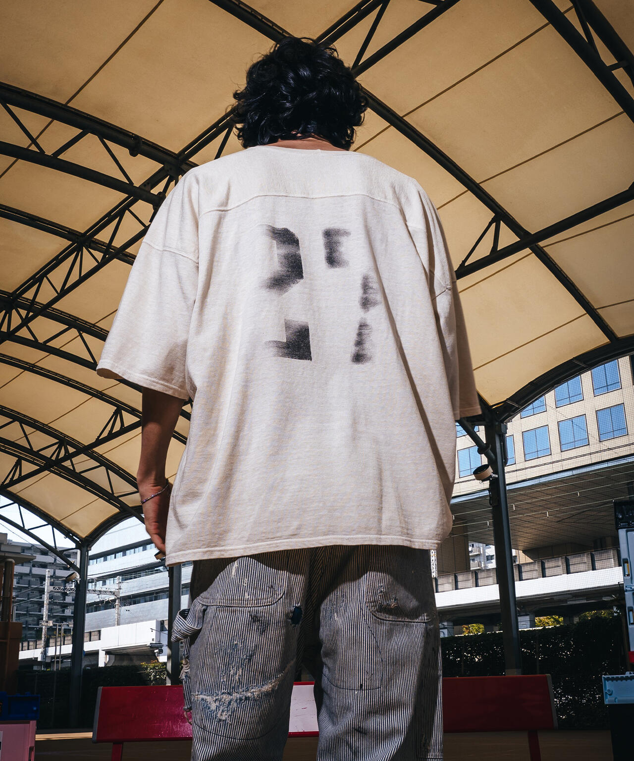 SAINT MICHAEL/セントマイケル/SS T-SHIRT/FOOTBALL/WHITE | ROYAL