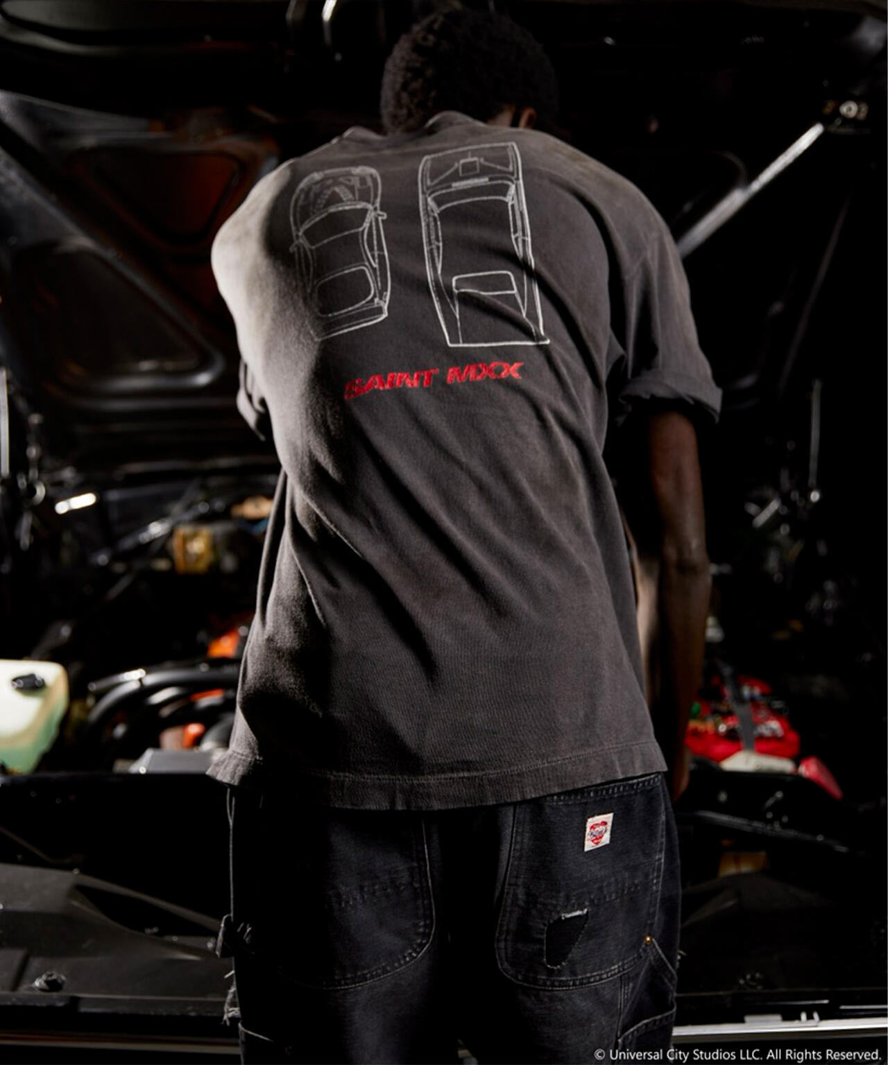 SAINT MICHAEL/セントマイケル/SS T-SHIRT/FAST FURIOUS/BLK | ROYAL