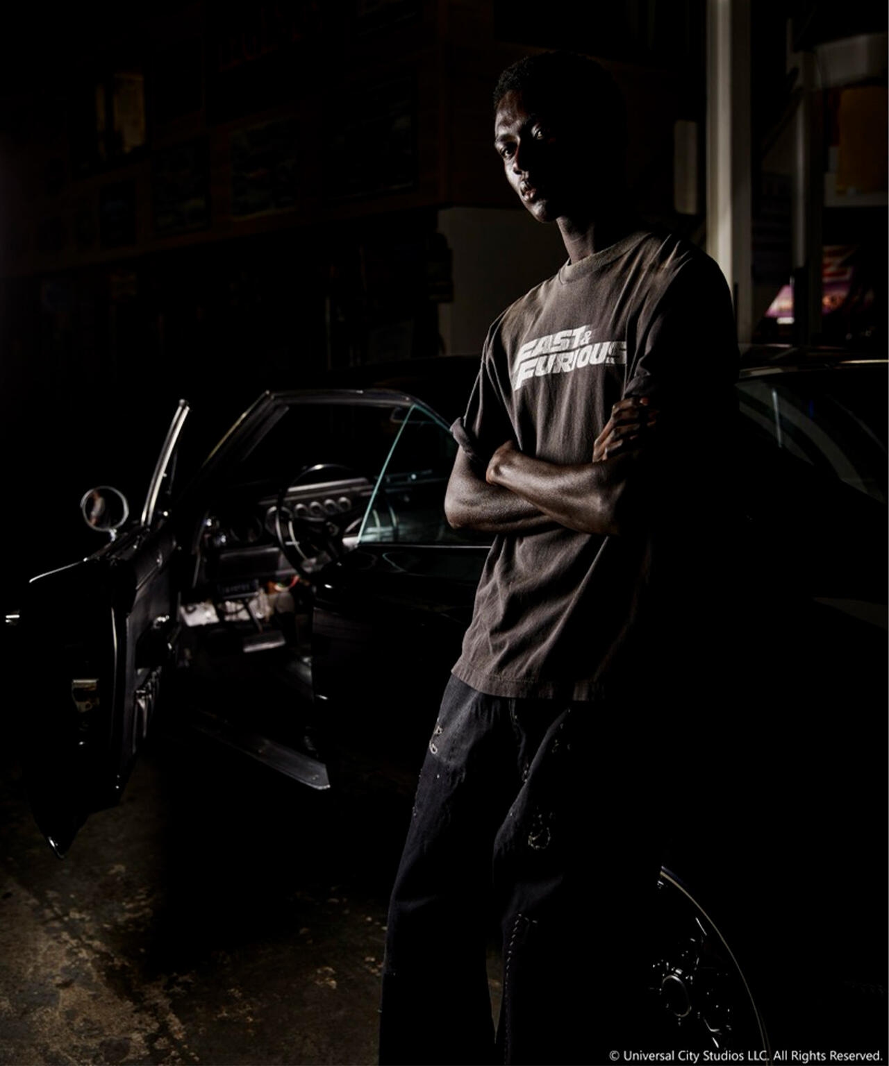 SAINT MICHAEL/セントマイケル/SS T-SHIRT/FAST FURIOUS/BLK | ROYAL