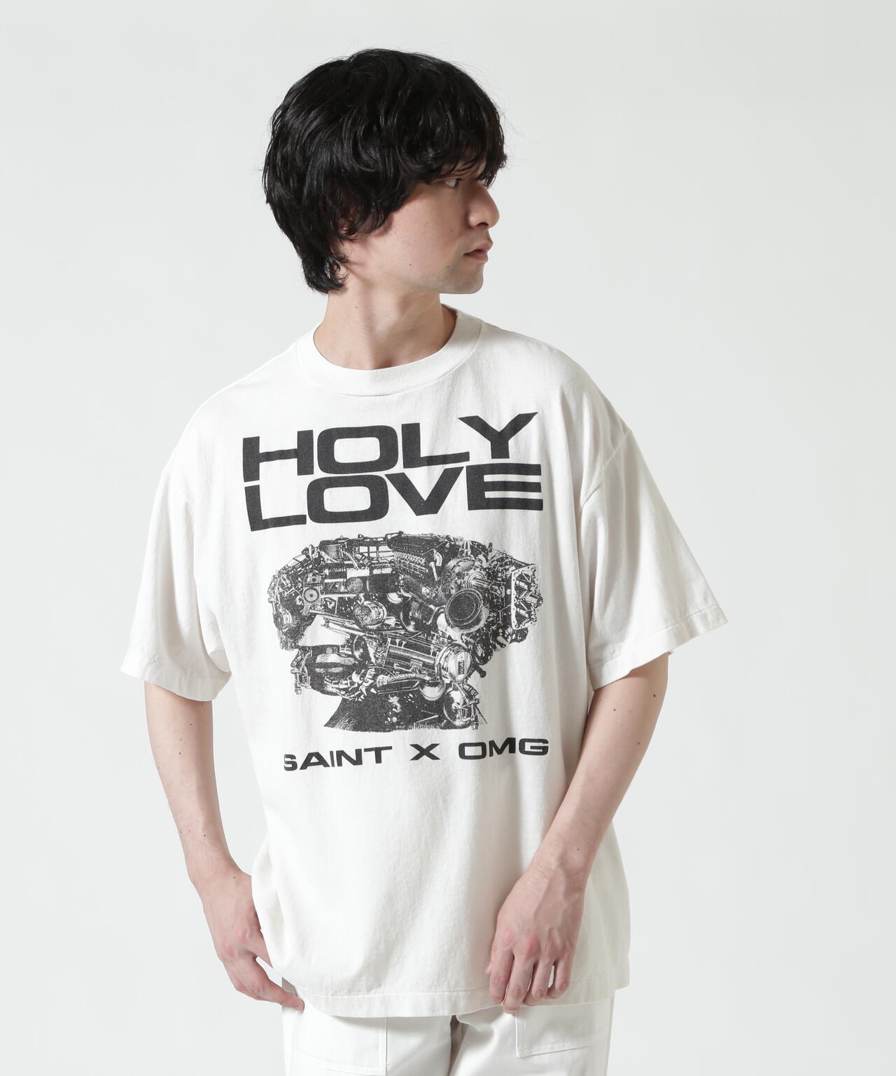 SAINT MICHAEL/セントマイケル/KK_SS T-SHIRT/HOLY LOVE/WHITE | ROYAL