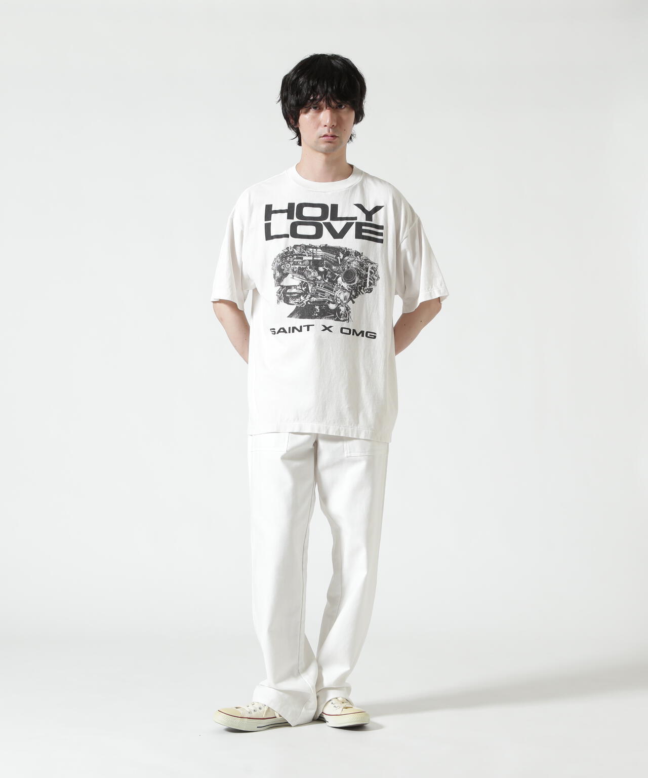 SAINT MICHAEL/セントマイケル/KK_SS T-SHIRT/HOLY LOVE/WHITE | ROYAL