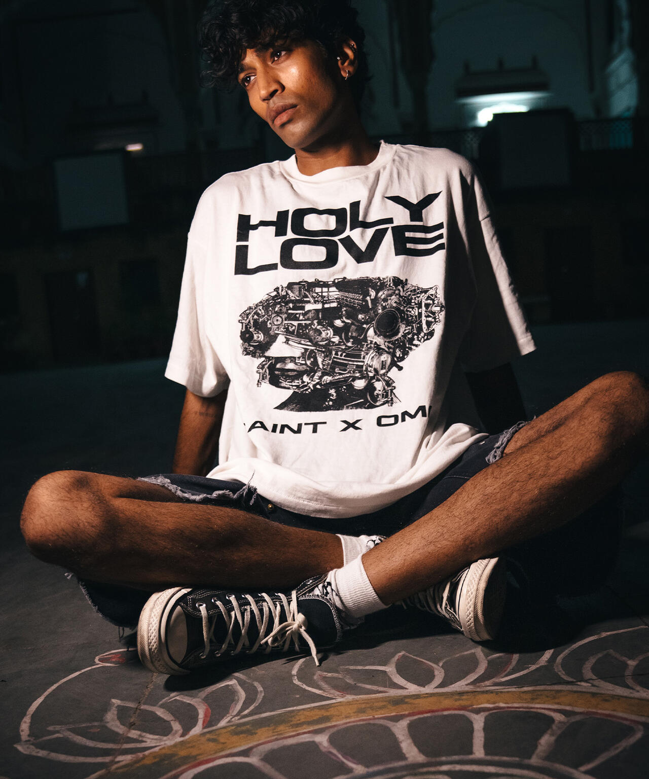 21AW セントマイケル T-SHIRT_HEART XL ホワイト SAINT MICHAEL/セントマイケル/KK_SS T-SHIRT/HOLY LOVE/WHITE | ROYAL