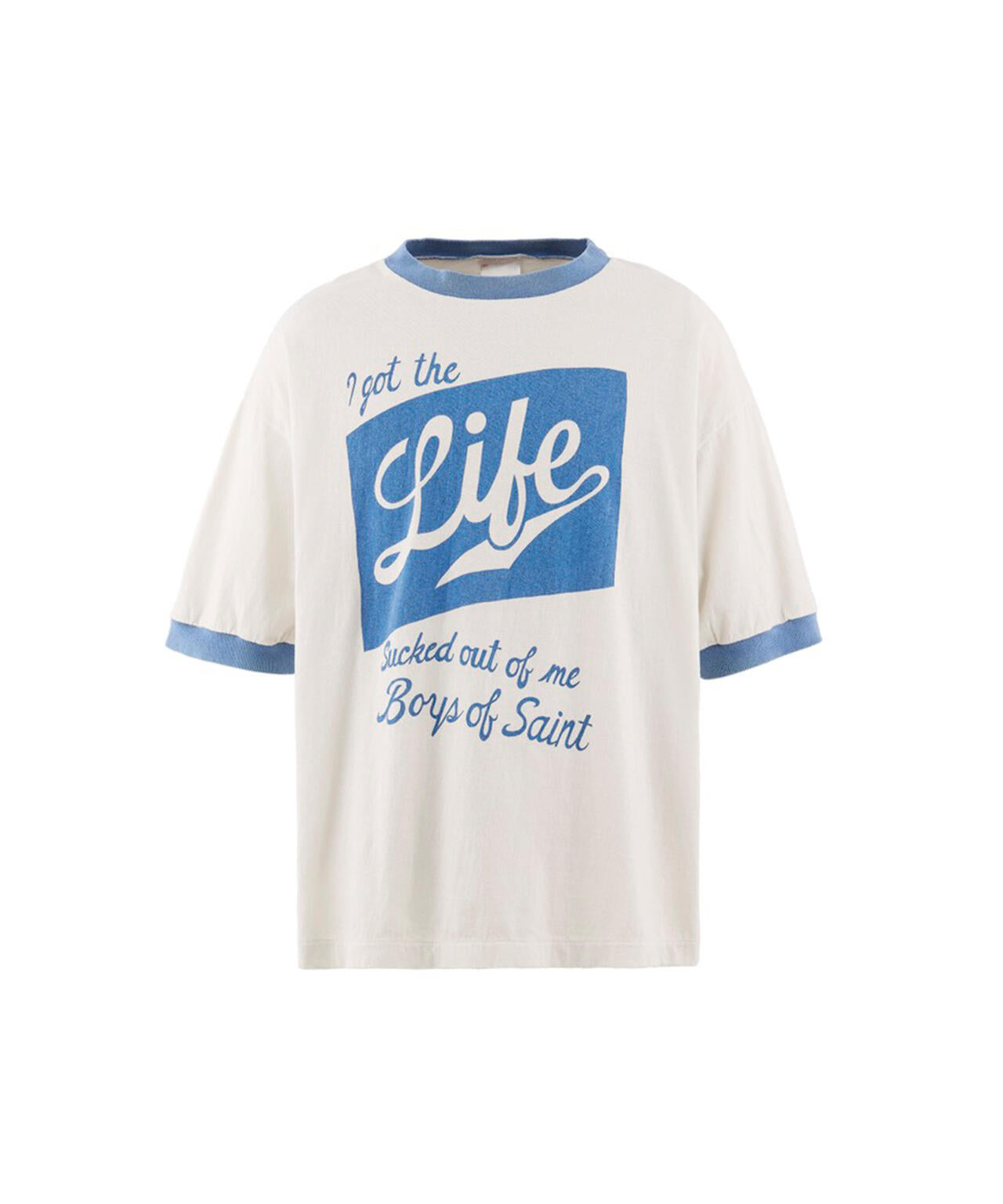 SAINT MICHAEL/セントマイケル/BOS_SS T-SHIRT/RINGER TEE | ROYAL