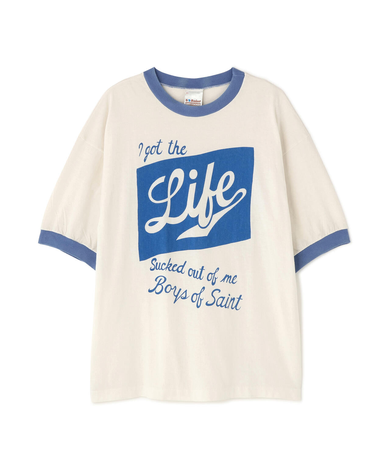 SAINT MICHAEL/セントマイケル/BOS_SS T-SHIRT/RINGER TEE | ROYAL