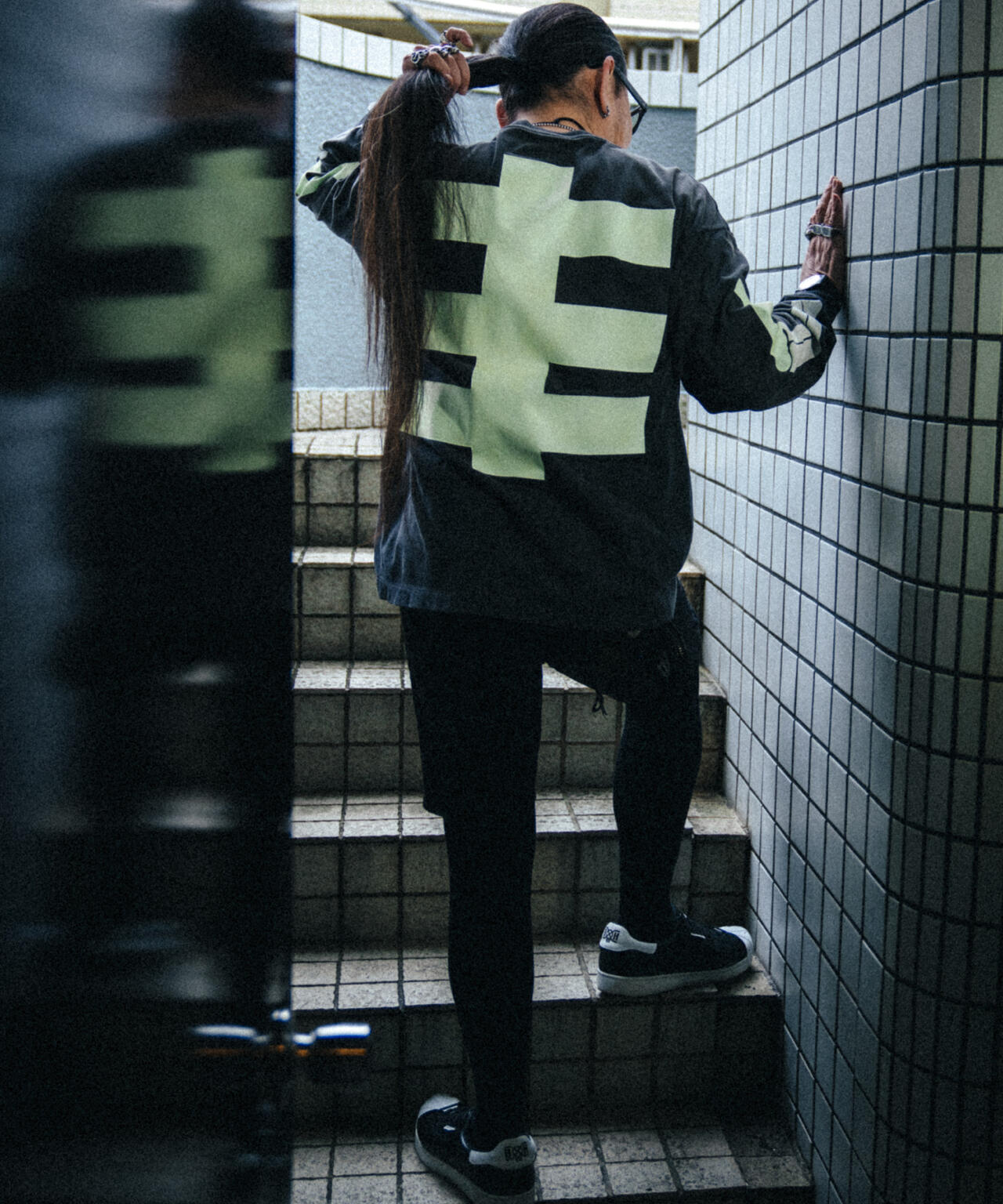 SAINT MICHAEL/セントマイケル/BH_LS T-SHIRT/BONE/BLACK | ROYAL