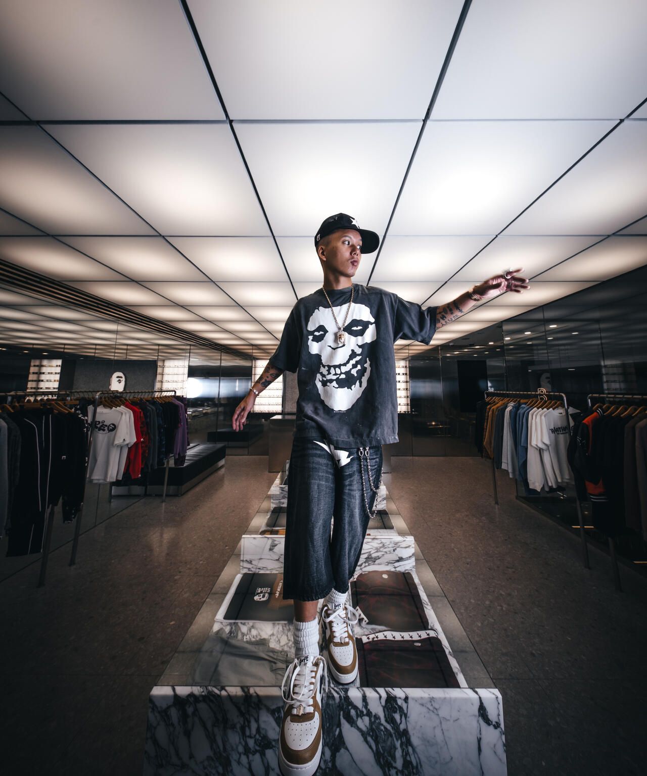 SAINT MICHAEL/セントマイケル/BAPE_SS T-SHIRT/ALWAYS LOVE