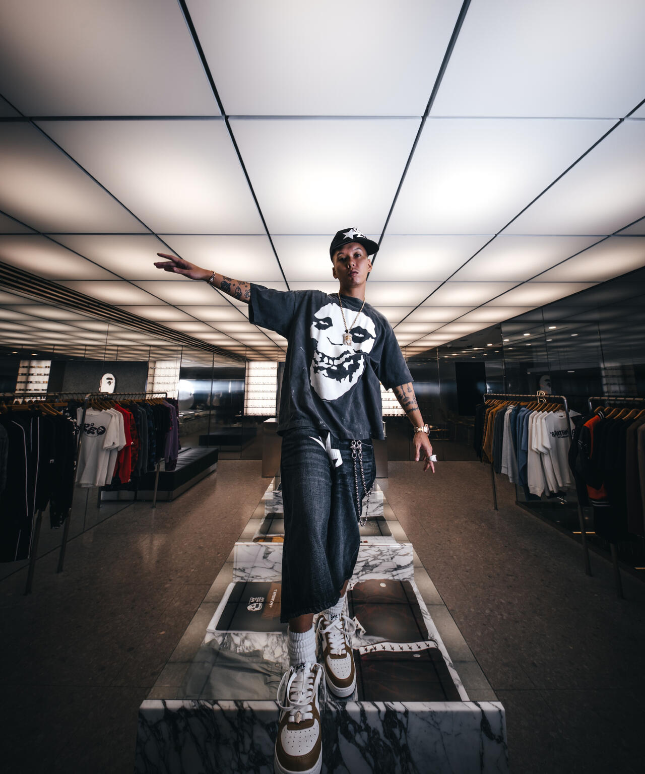 SAINT MICHAEL/セントマイケル/BAPE_SS T-SHIRT/ALWAYS LOVE | ROYAL