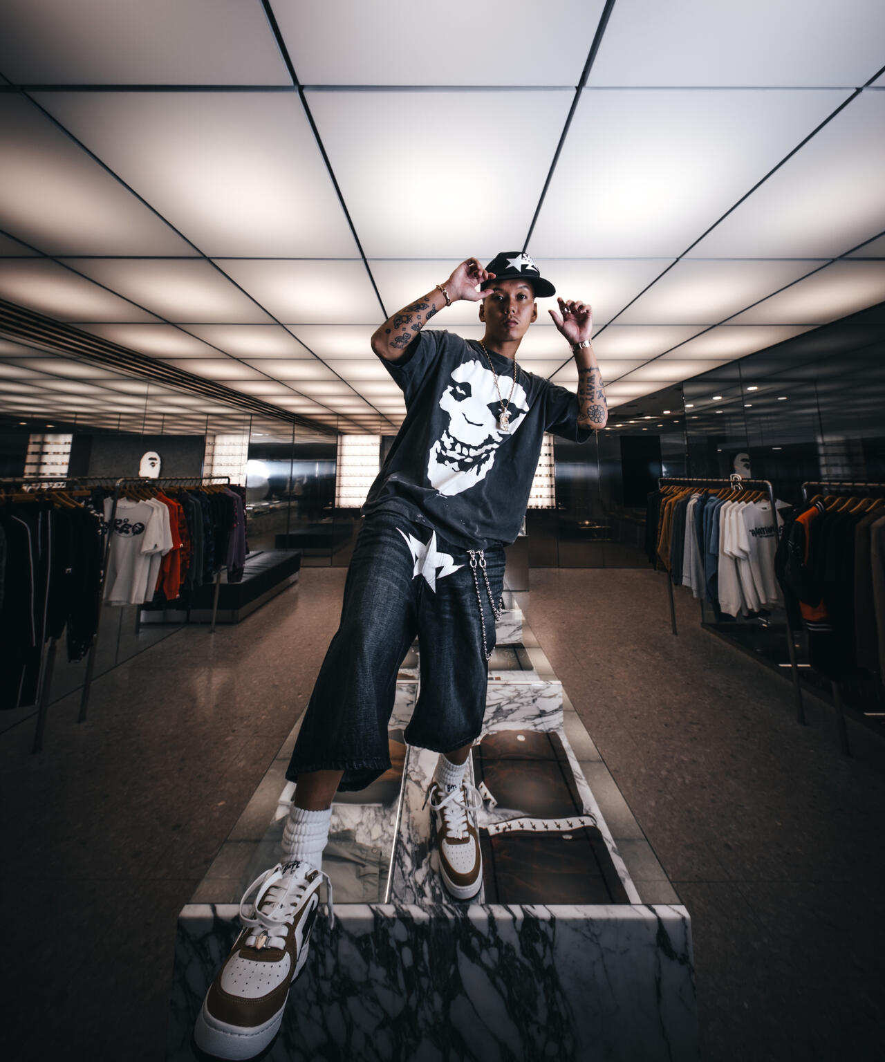 SAINT MICHAEL/セントマイケル/BAPE_SS T-SHIRT/ALWAYS LOVE | ROYAL
