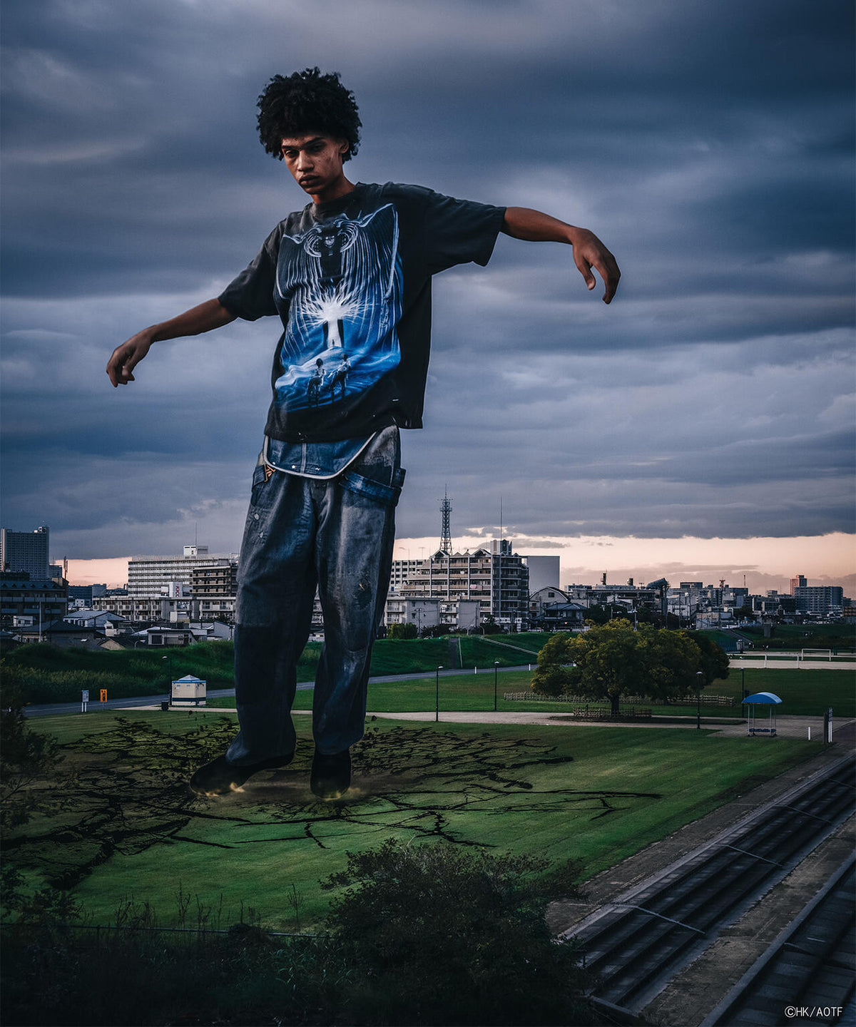 SAINT MICHAEL/セントマイケル/ATTACK ON TITAN AOT_SS TEE/BLACK