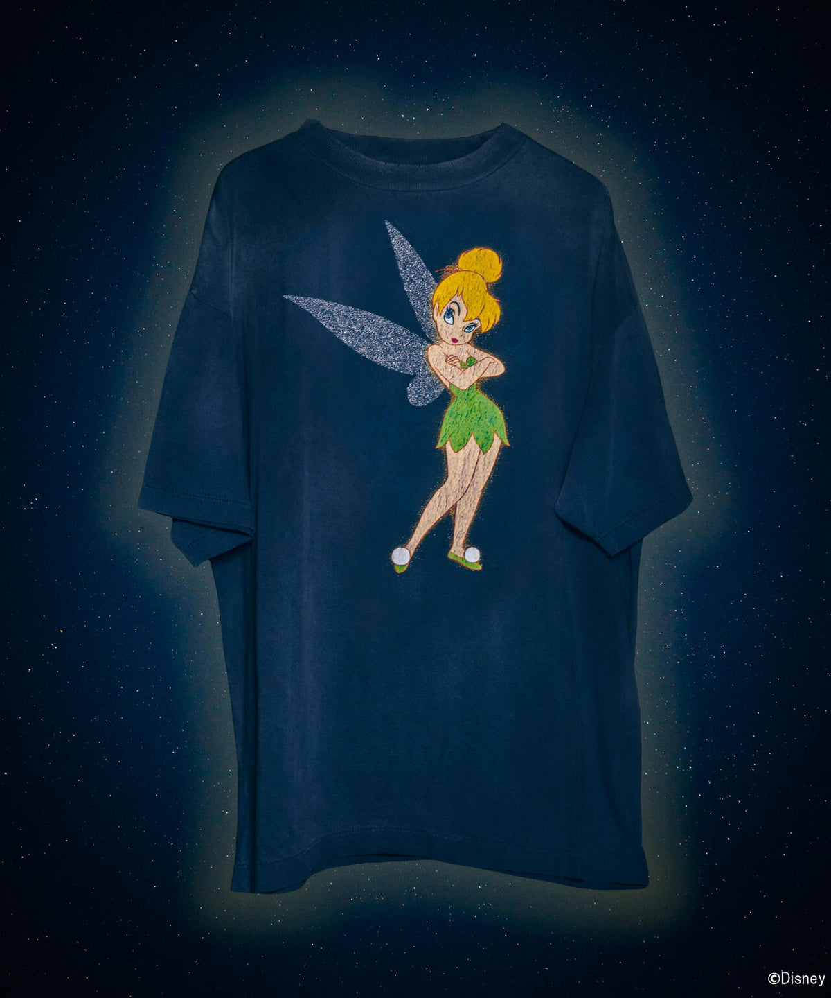 SAINT MICHAEL/セントマイケル/DSN_SS T-SHIRT/TINKER BELL/NAVY 