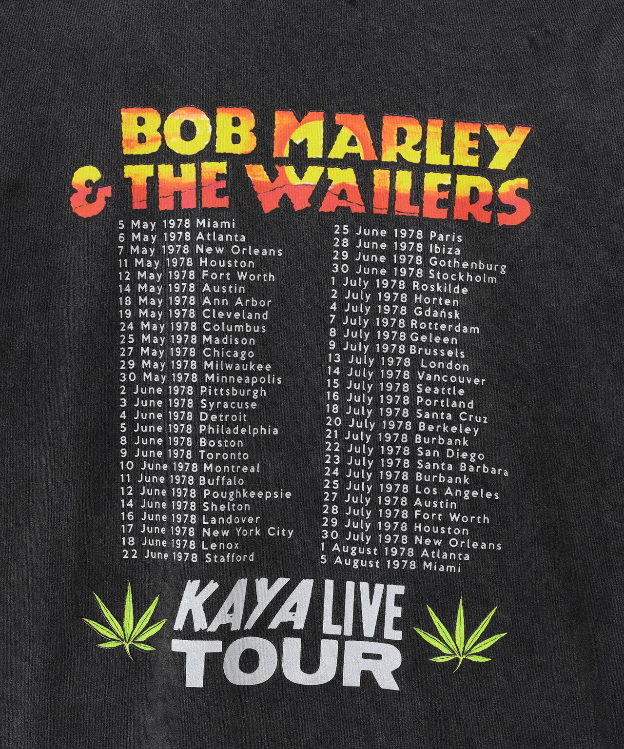 U/MUSIC（ユーミュージック)/Bob Marley Live Tour/SS T