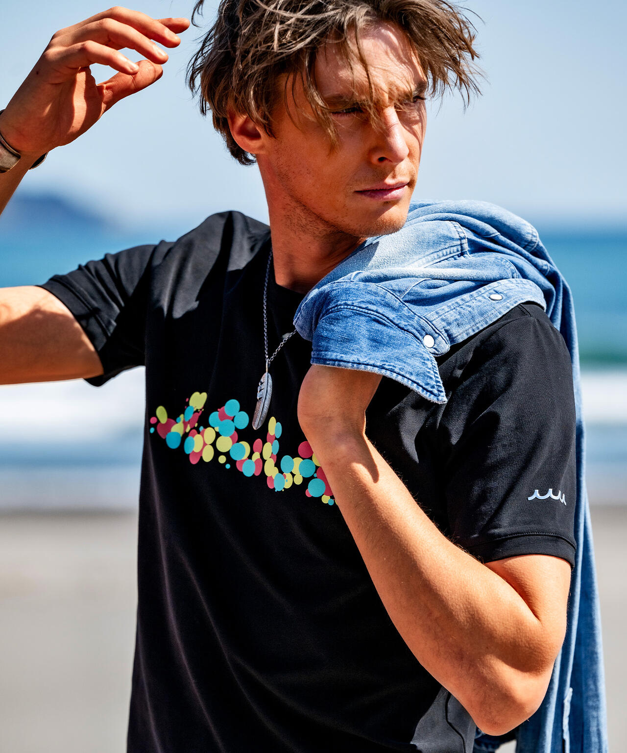 muta MARINE/ムータ マリン/別注 CNFETTI WAVE TEE